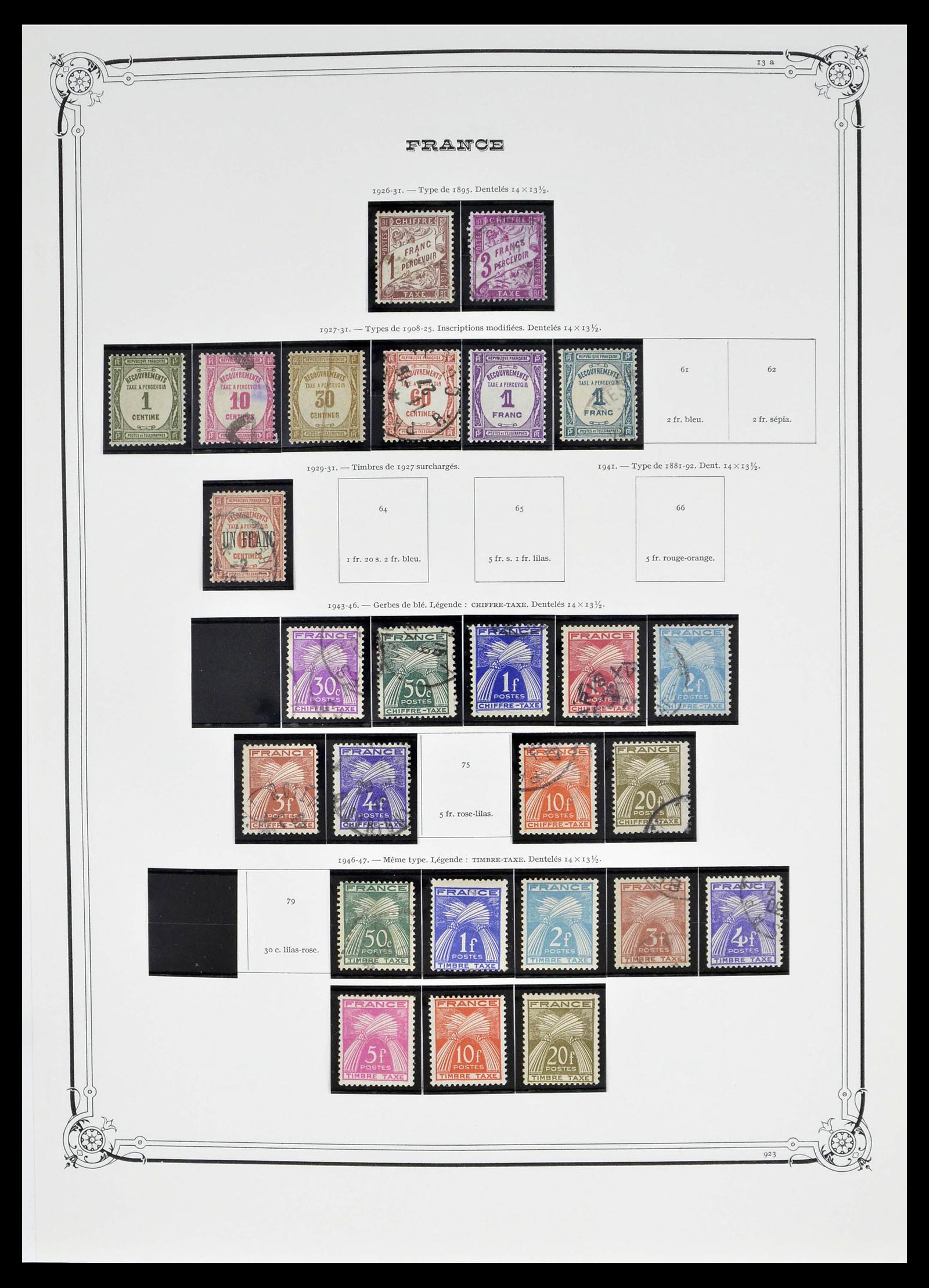 39209 0010 - Postzegelverzameling 39209 Frankrijk en koloniën 1877-1975.