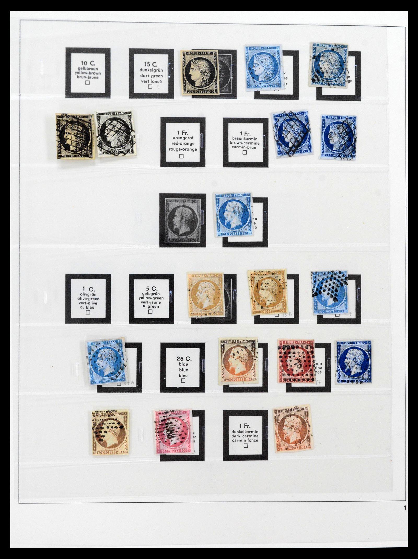 39210 0001 - Postzegelverzameling 39210 Frankrijk 1849-1987.