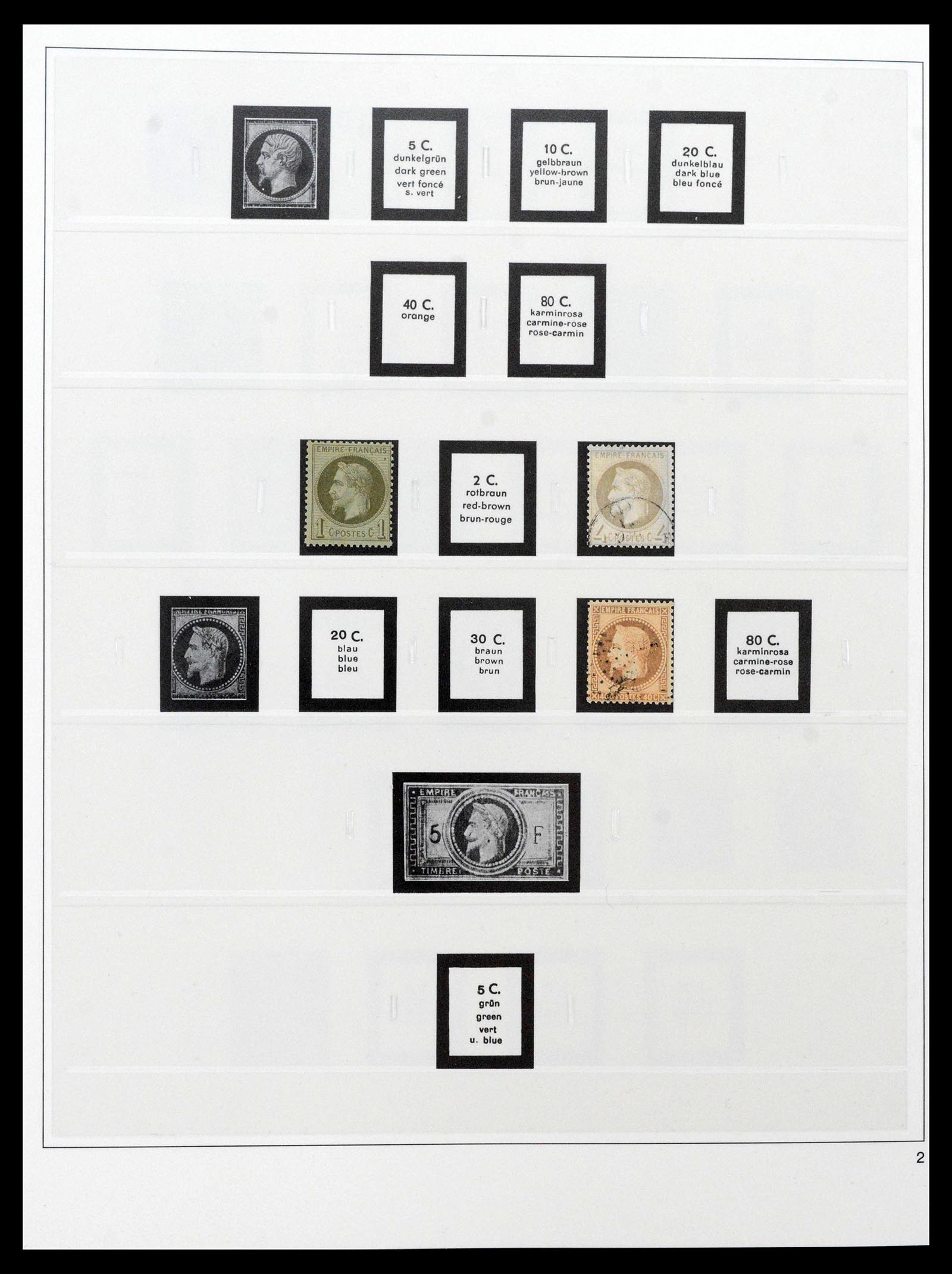 39210 0002 - Postzegelverzameling 39210 Frankrijk 1849-1987.