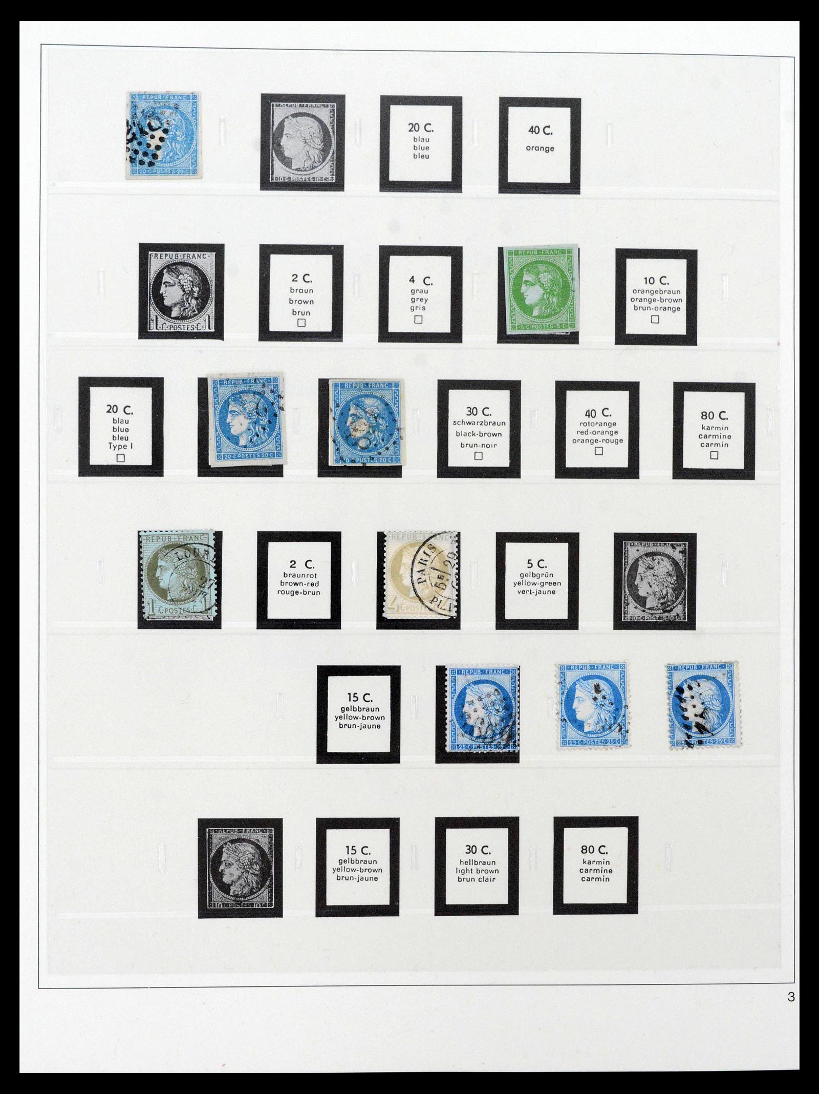 39210 0003 - Postzegelverzameling 39210 Frankrijk 1849-1987.