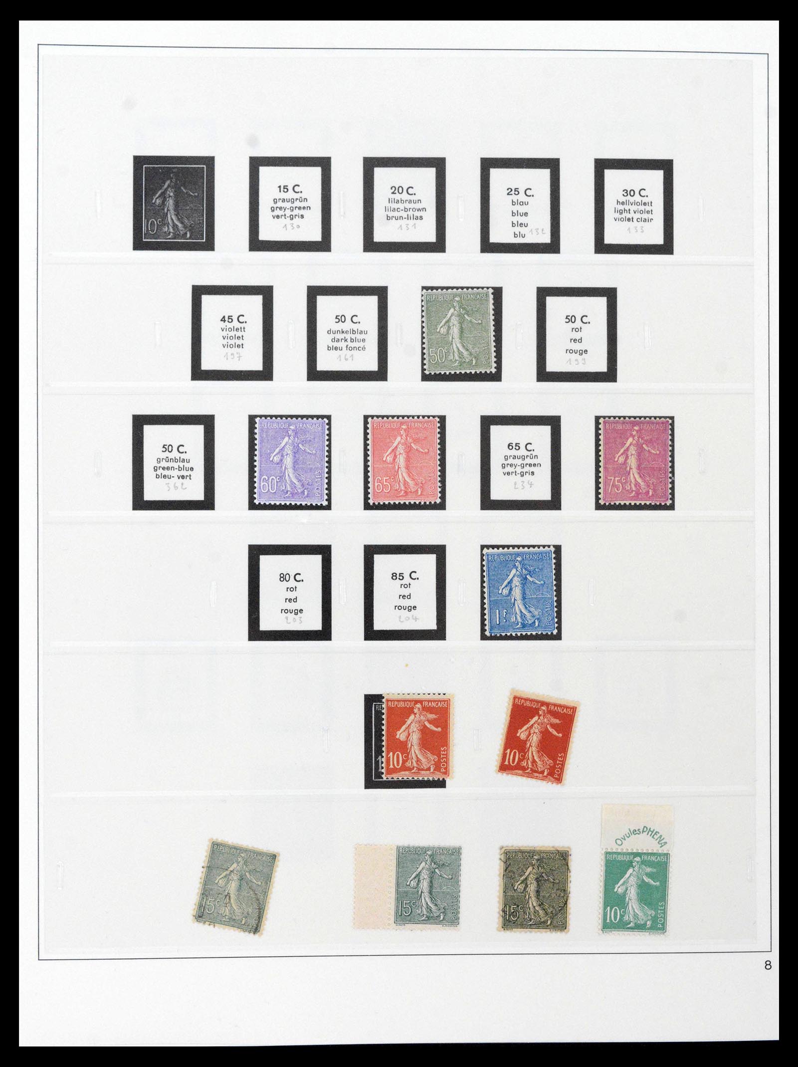39210 0007 - Postzegelverzameling 39210 Frankrijk 1849-1987.