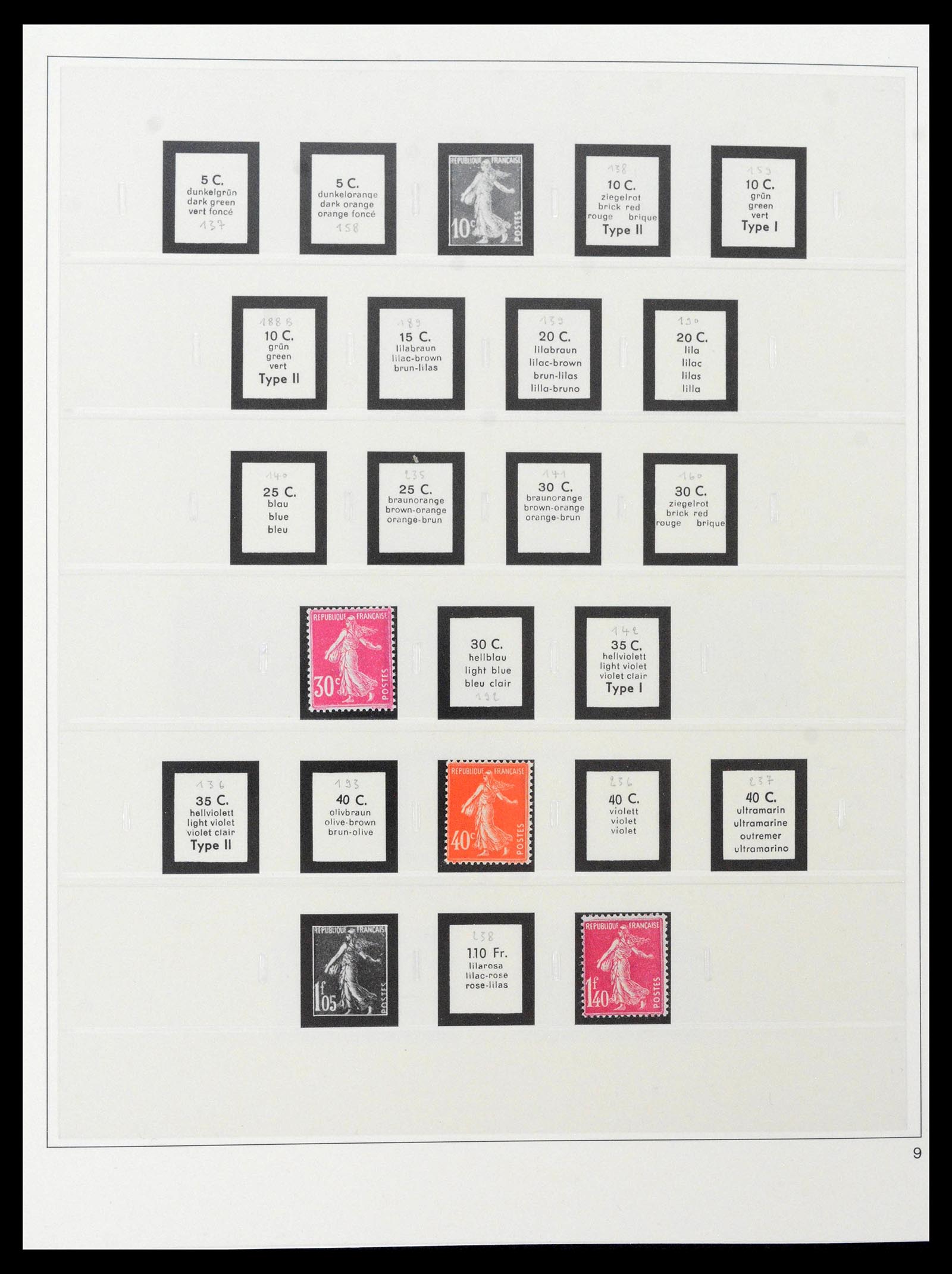 39210 0008 - Postzegelverzameling 39210 Frankrijk 1849-1987.