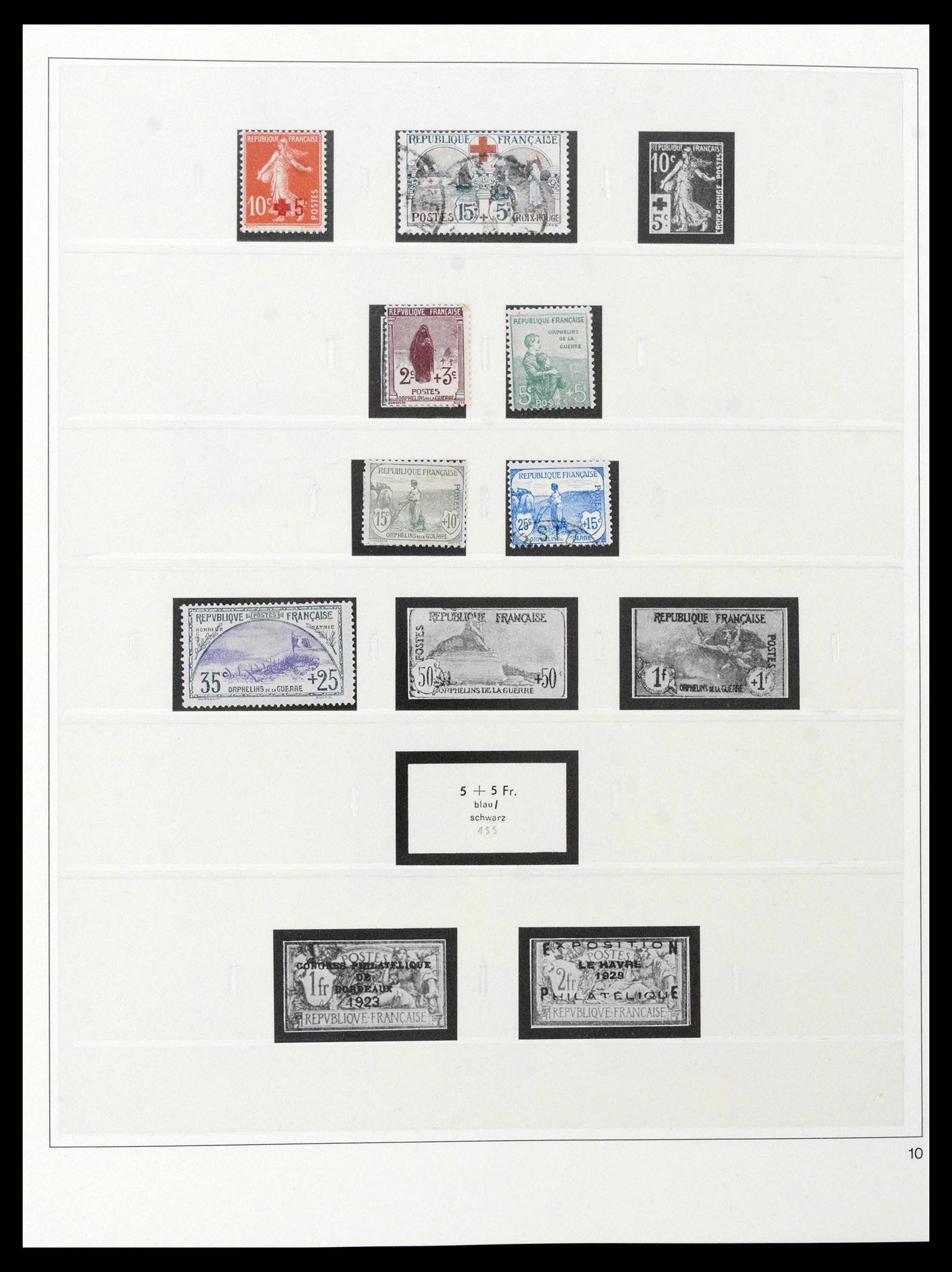 39210 0009 - Postzegelverzameling 39210 Frankrijk 1849-1987.