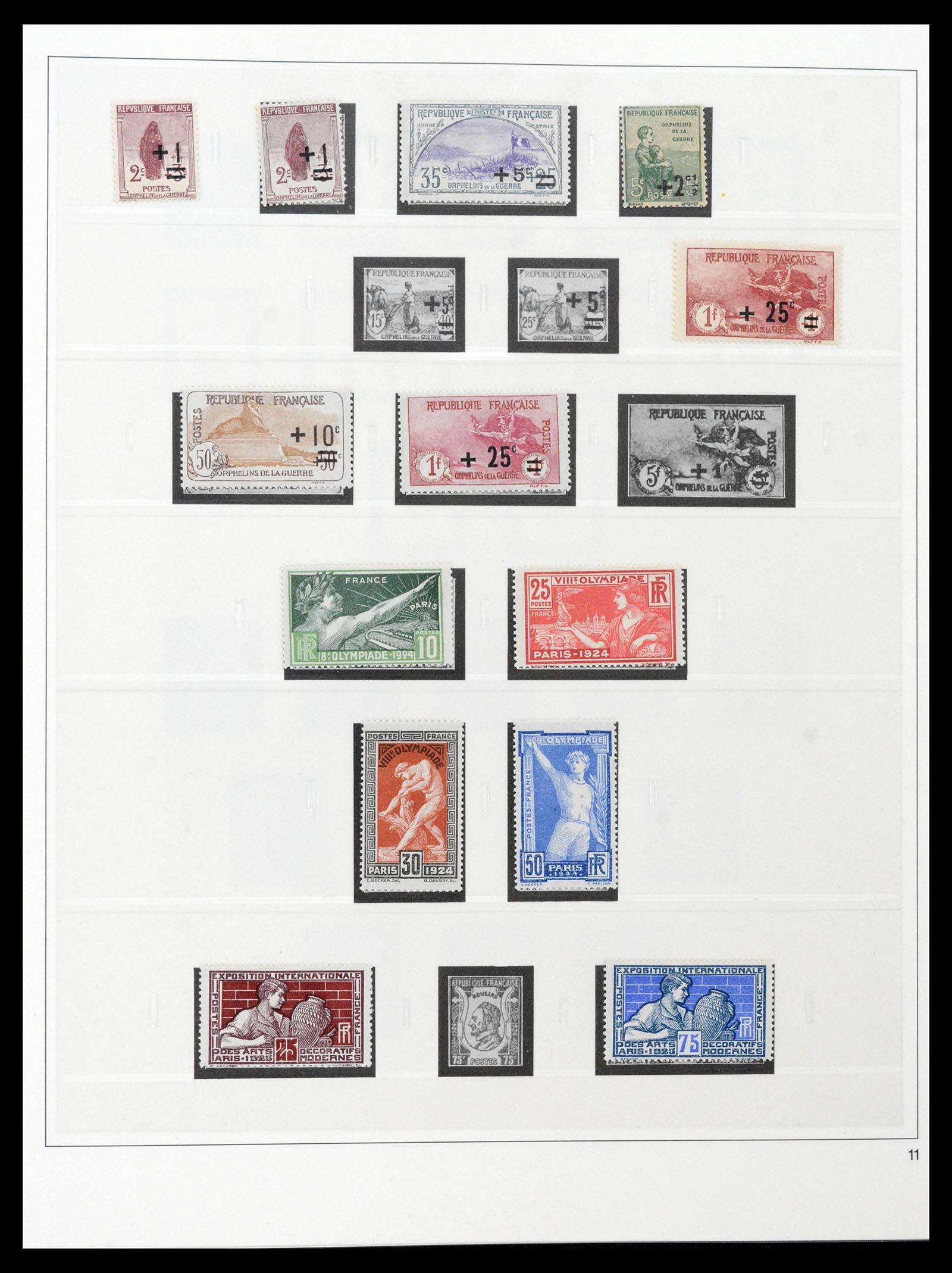 39210 0010 - Postzegelverzameling 39210 Frankrijk 1849-1987.