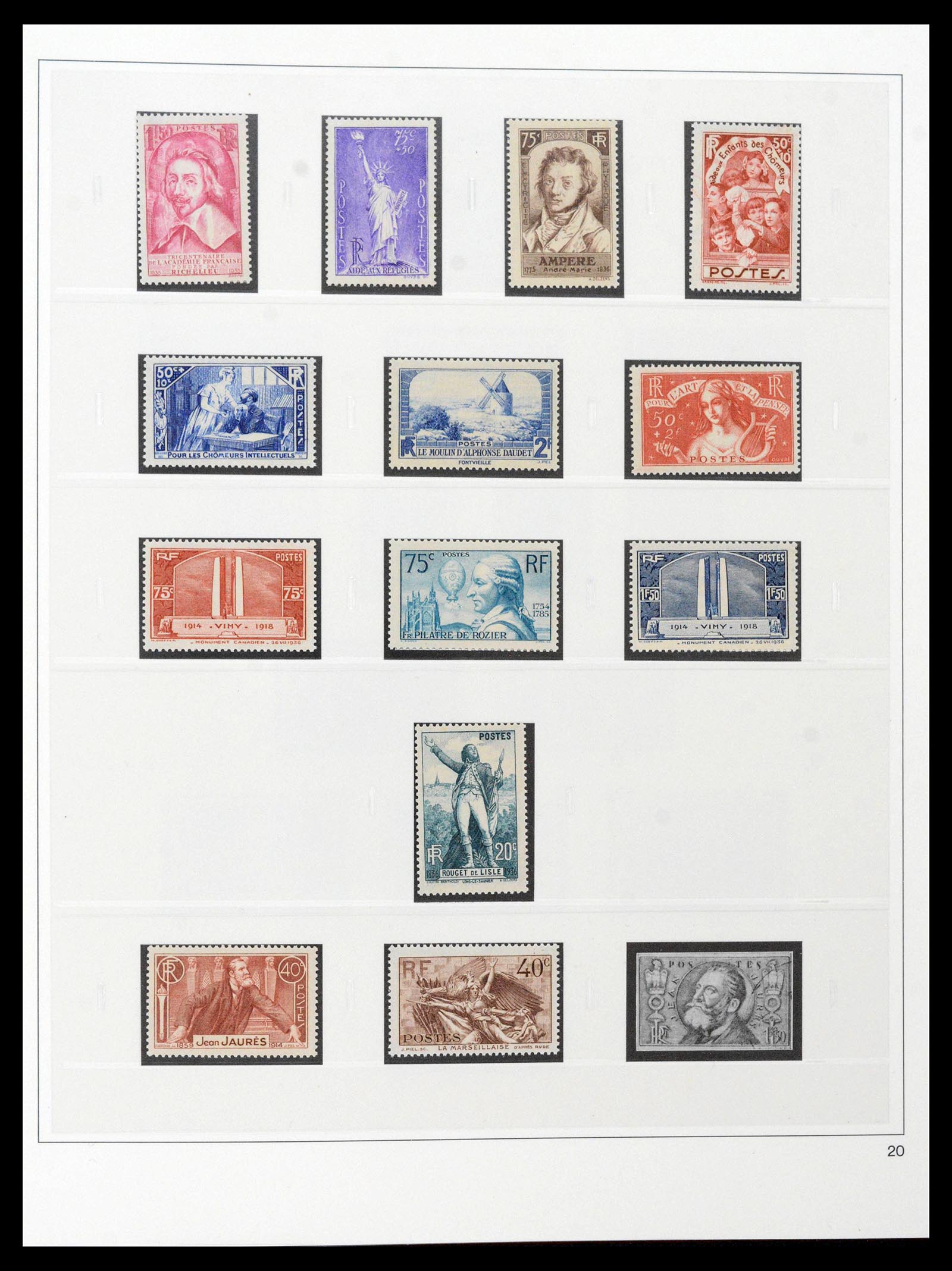 39210 0016 - Postzegelverzameling 39210 Frankrijk 1849-1987.