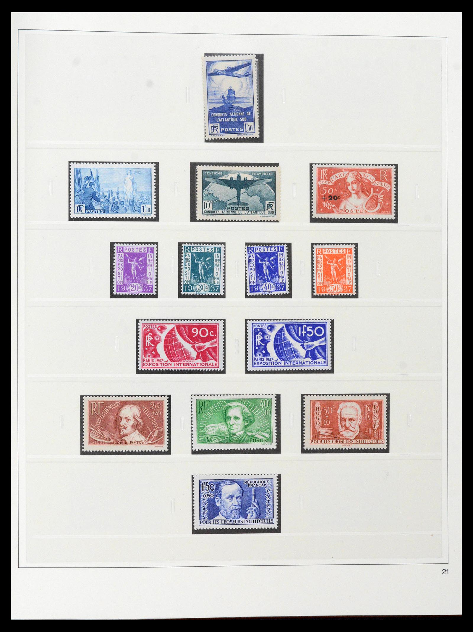 39210 0017 - Postzegelverzameling 39210 Frankrijk 1849-1987.