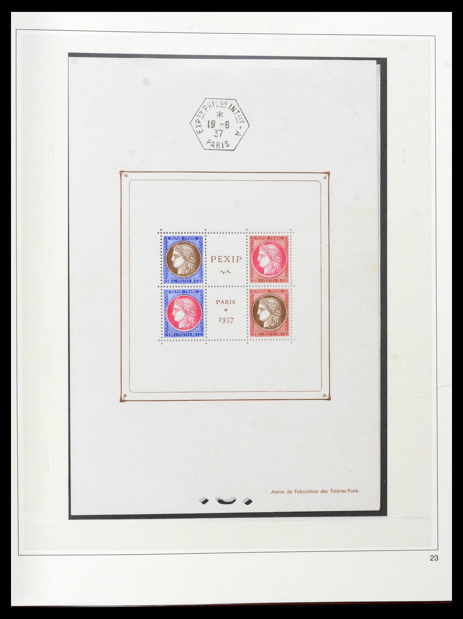 39210 0019 - Postzegelverzameling 39210 Frankrijk 1849-1987.