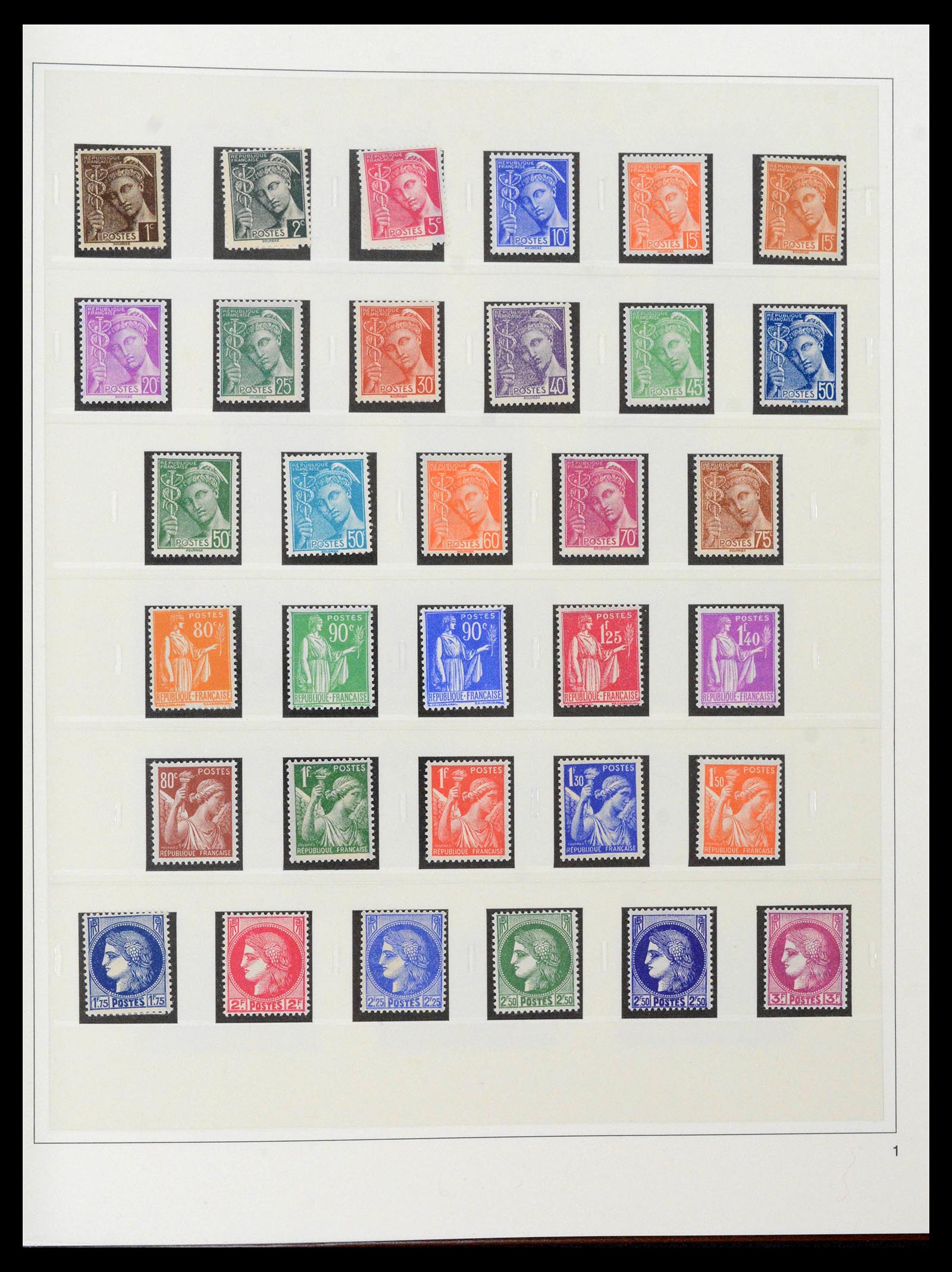 39210 0021 - Stamp collection 39210 France 1849-1987.