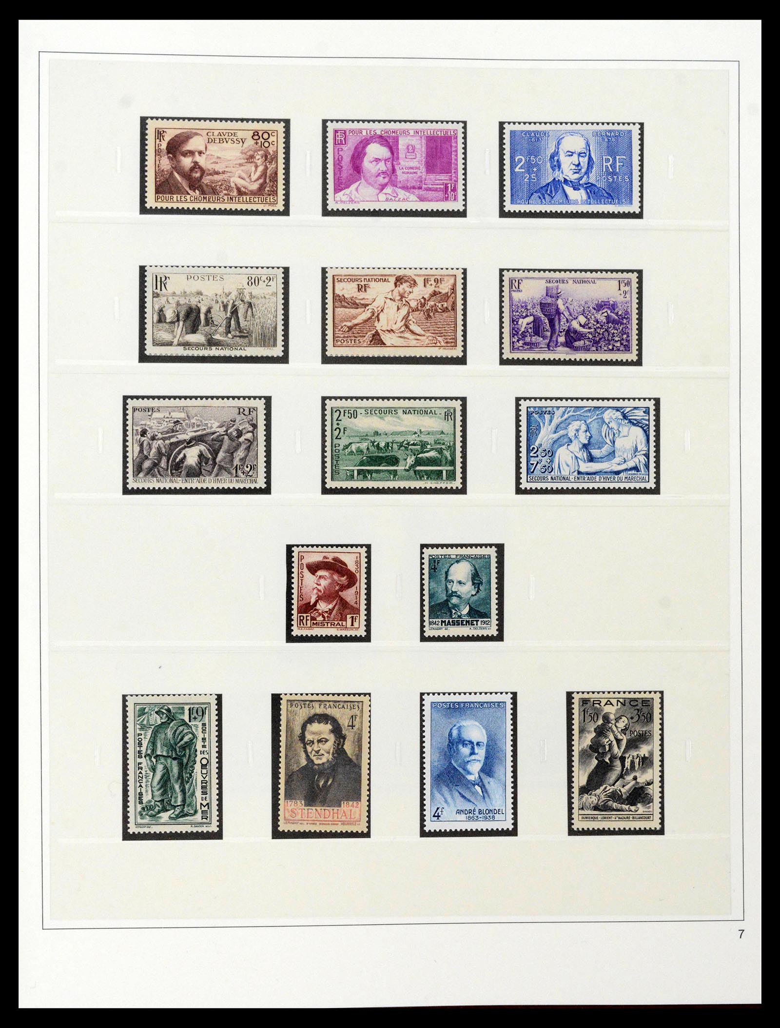 39210 0027 - Stamp collection 39210 France 1849-1987.