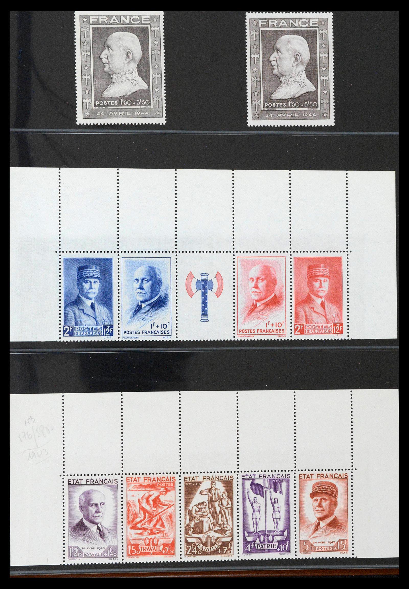 39210 0035 - Stamp collection 39210 France 1849-1987.