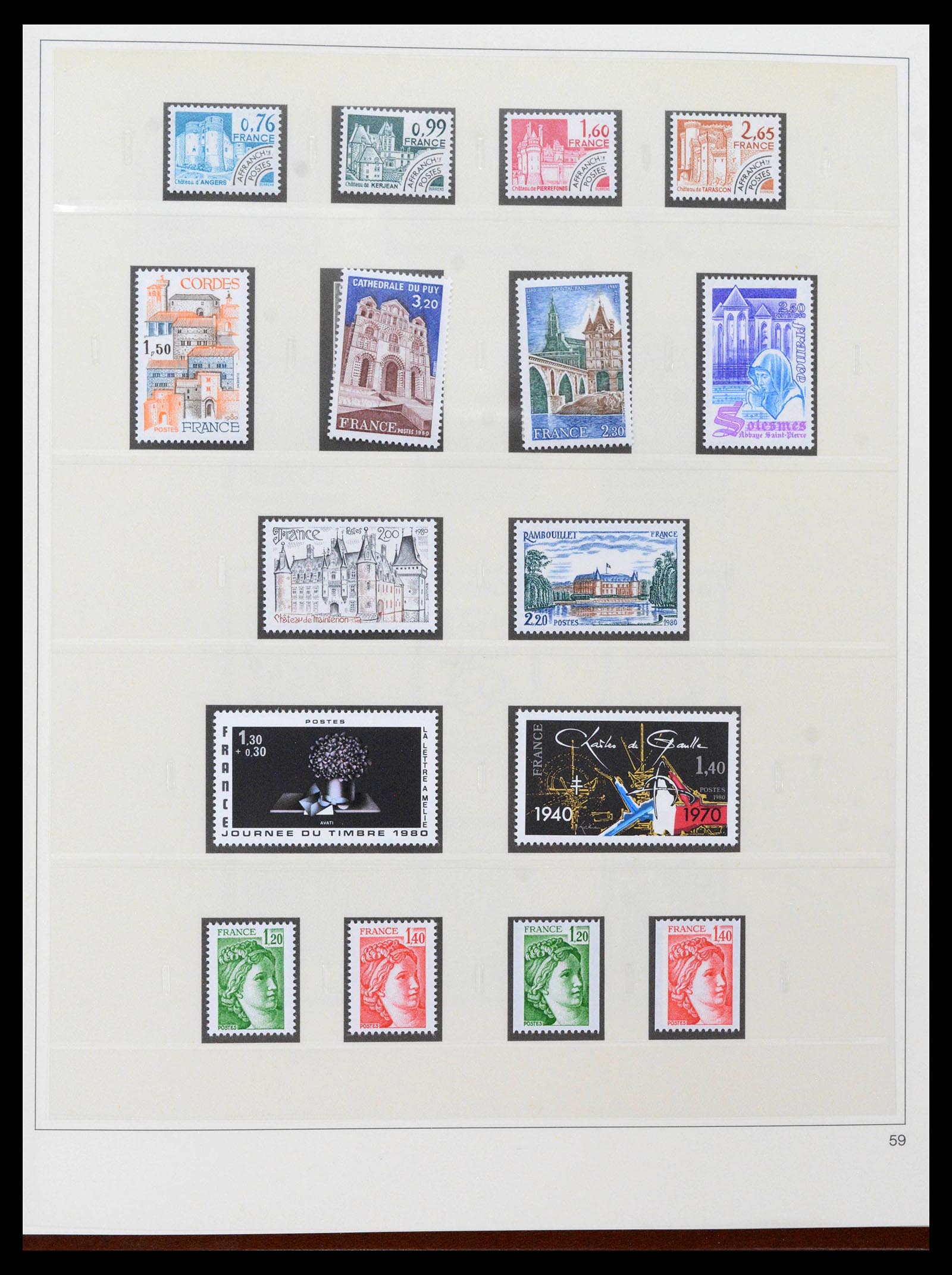 39210 0096 - Stamp collection 39210 France 1849-1987.