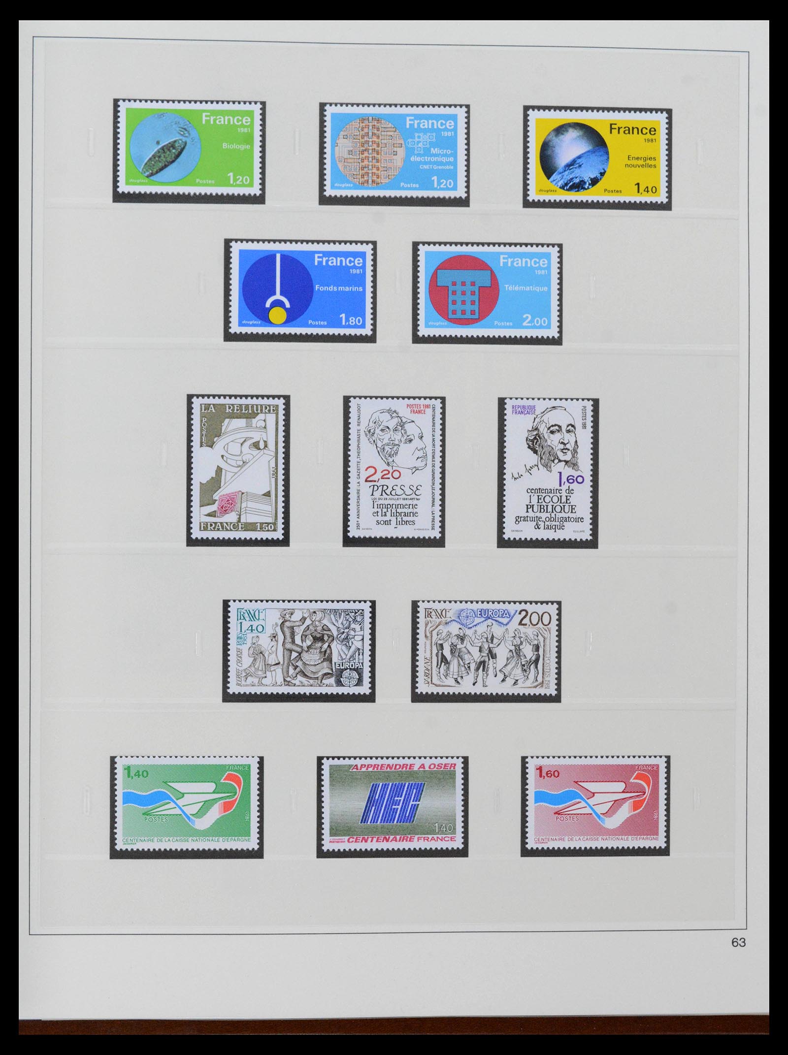 39210 0100 - Stamp collection 39210 France 1849-1987.