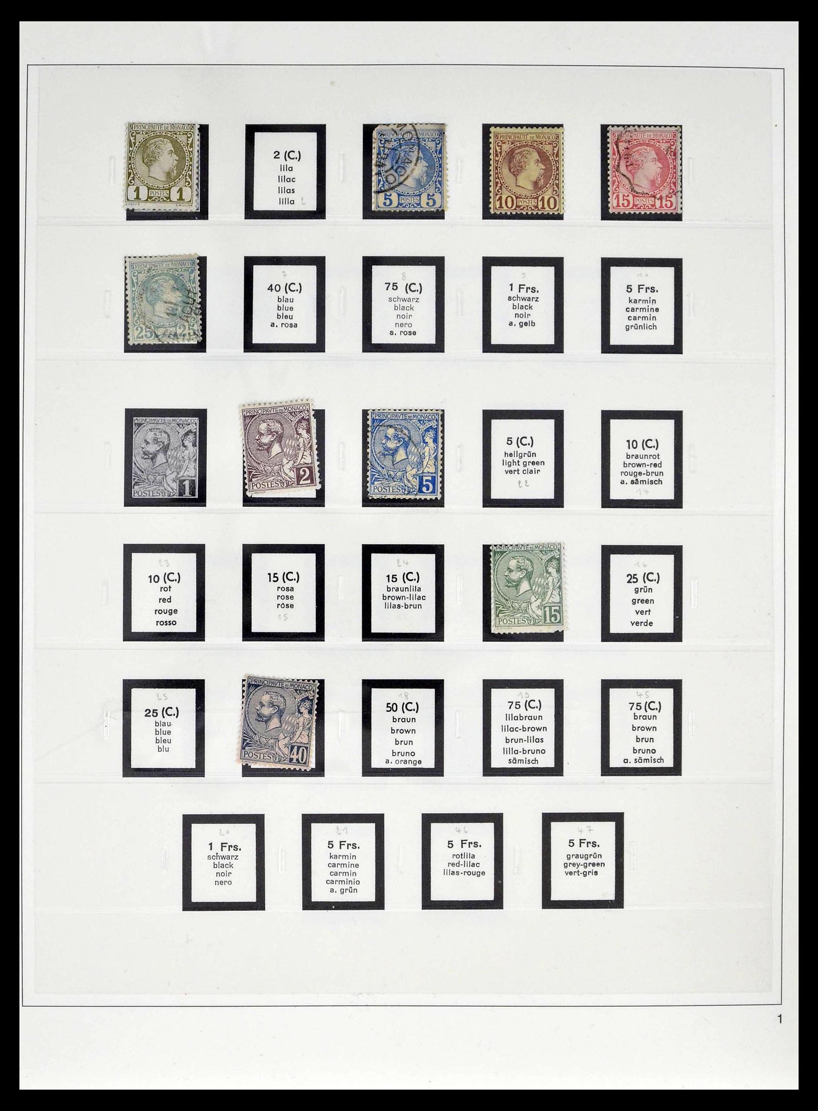 39211 0001 - Stamp collection 39211 Monaco 1885-1983.