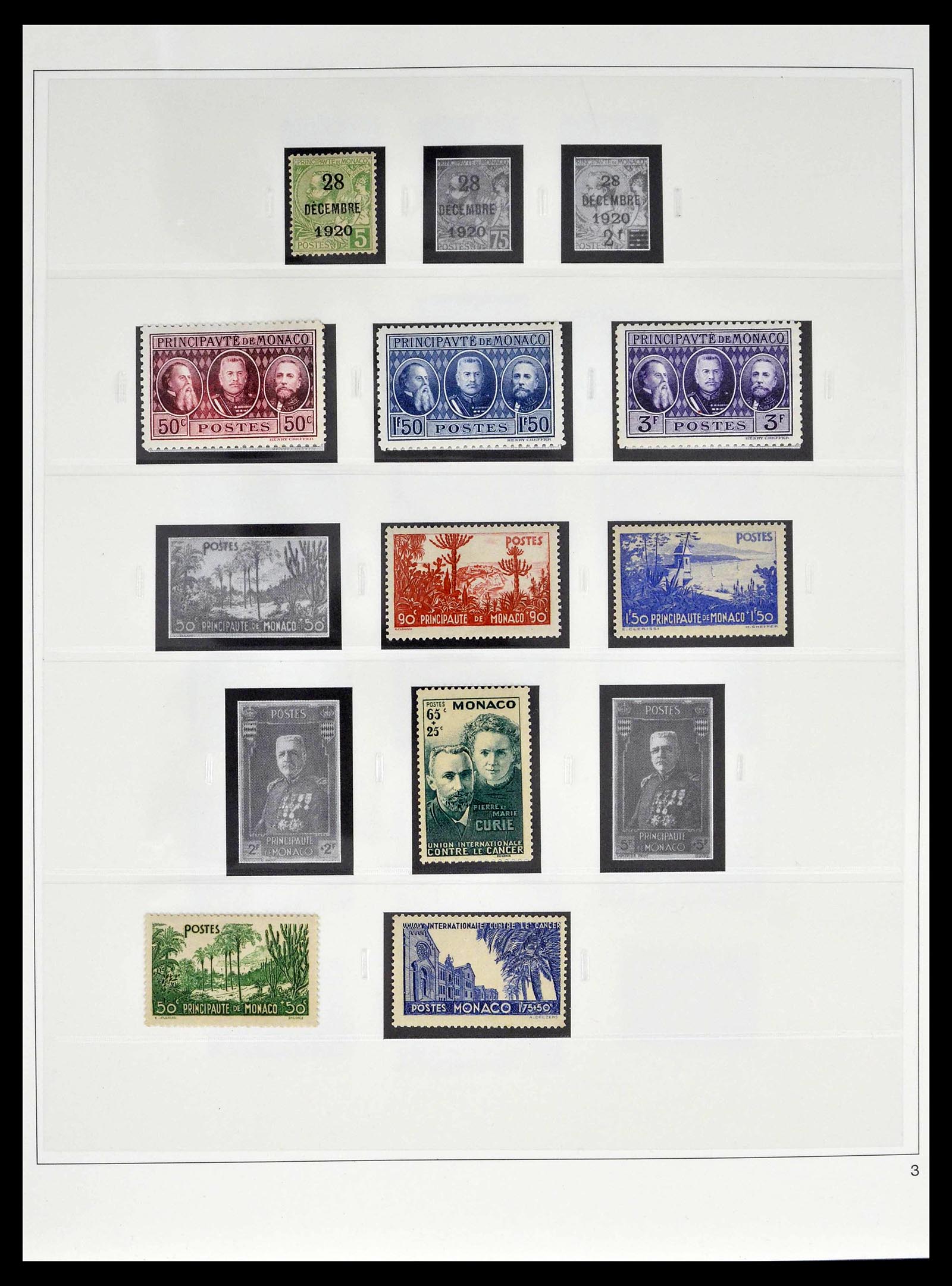 39211 0002 - Postzegelverzameling 39211 Monaco 1885-1983.
