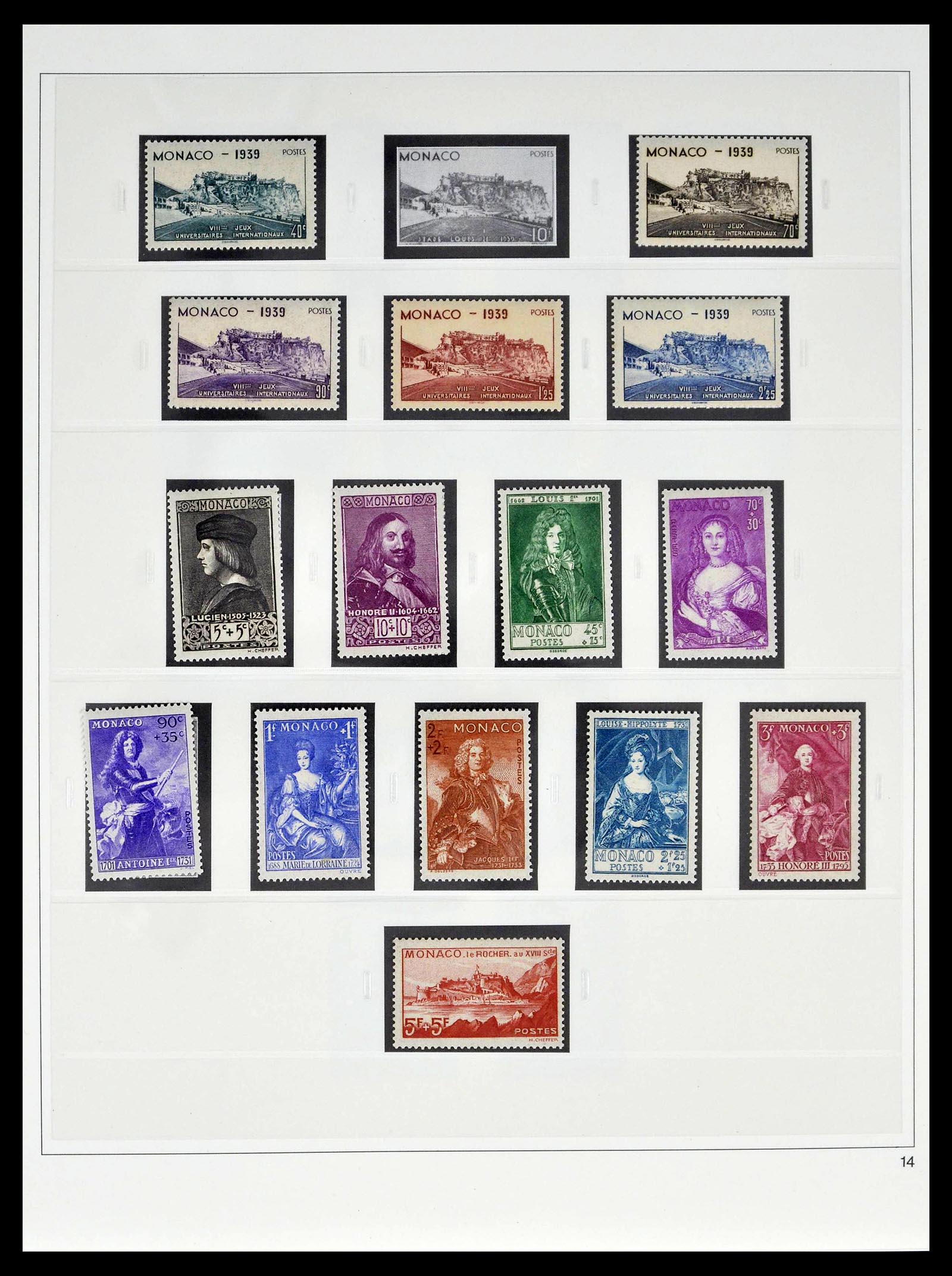 39211 0013 - Postzegelverzameling 39211 Monaco 1885-1983.