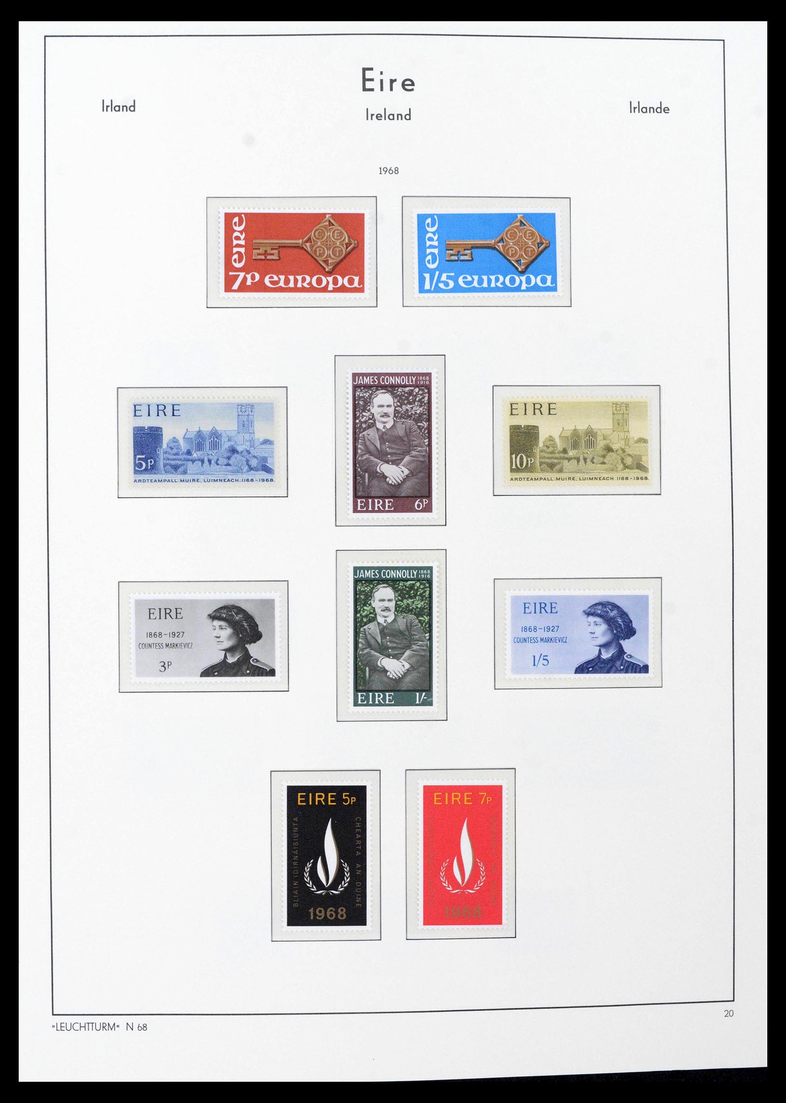 39212 0028 - Postzegelverzameling 39212 Ierland 1922-2005.
