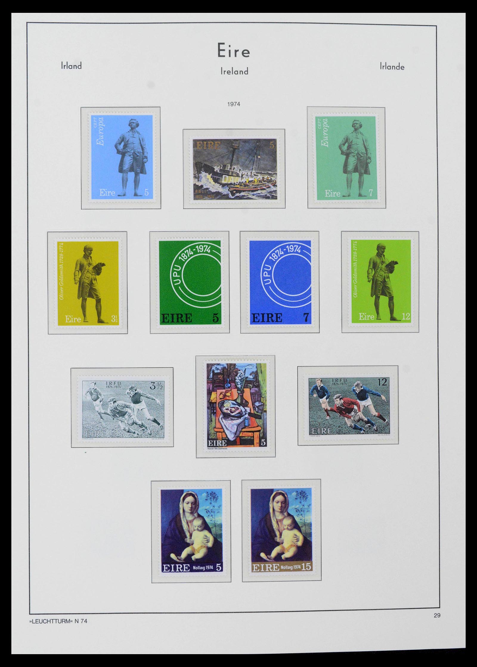 39212 0038 - Postzegelverzameling 39212 Ierland 1922-2005.