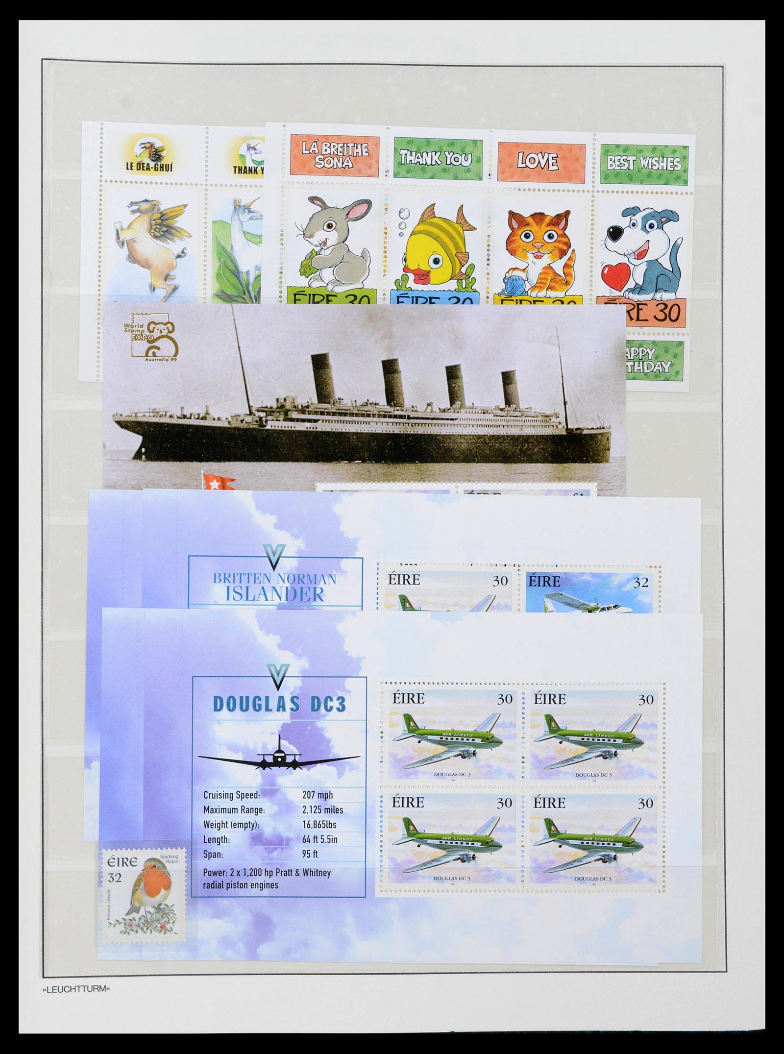 39212 0203 - Postzegelverzameling 39212 Ierland 1922-2005.