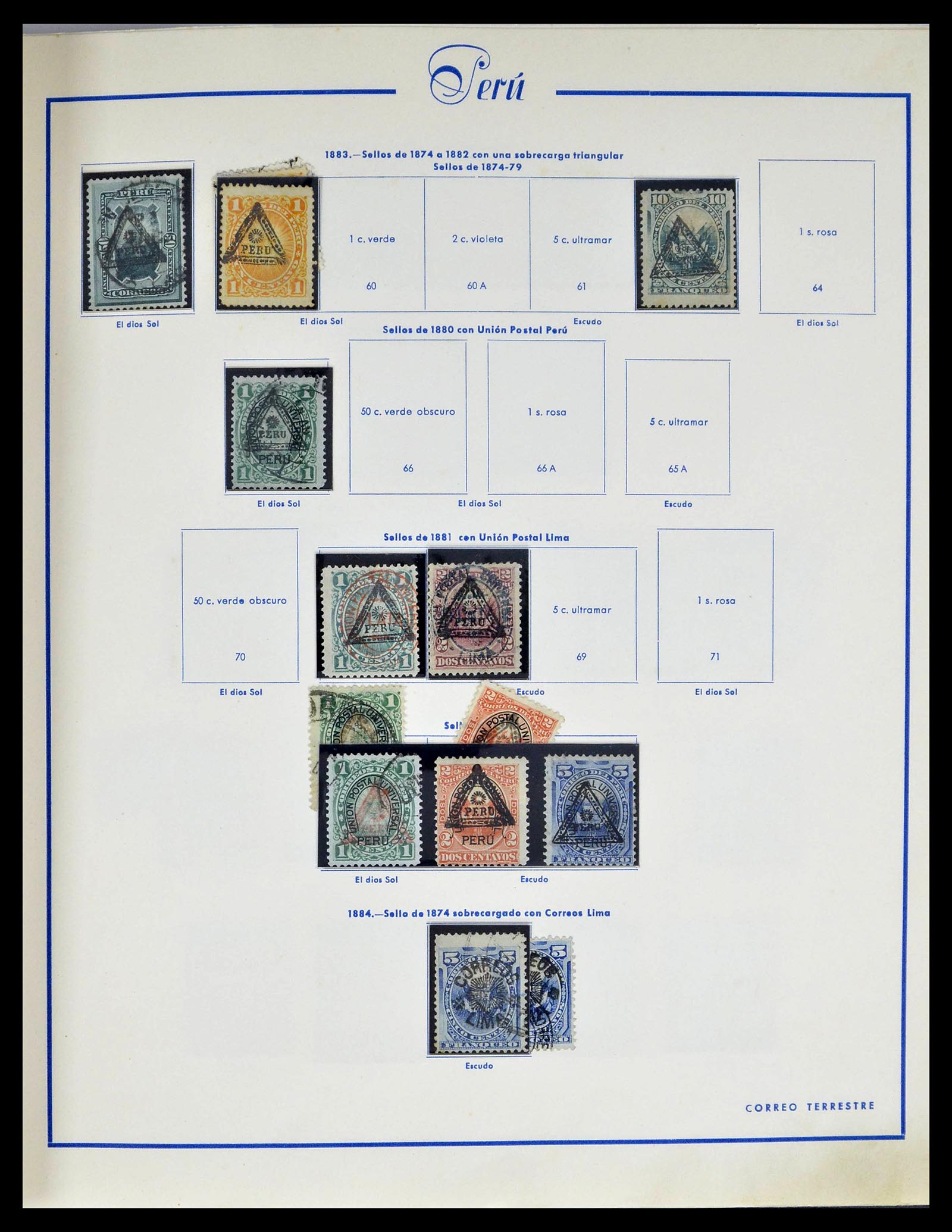 39214 0004 - Postzegelverzameling 39214 Peru 1857-1981.
