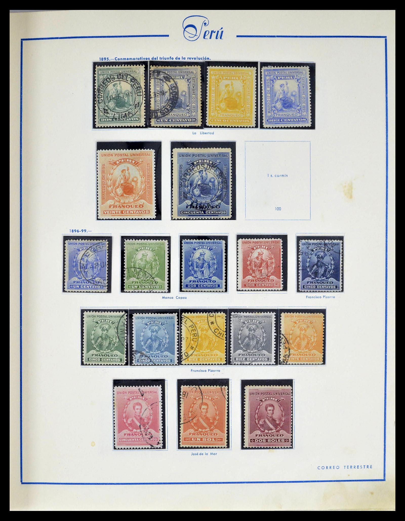 39214 0006 - Postzegelverzameling 39214 Peru 1857-1981.