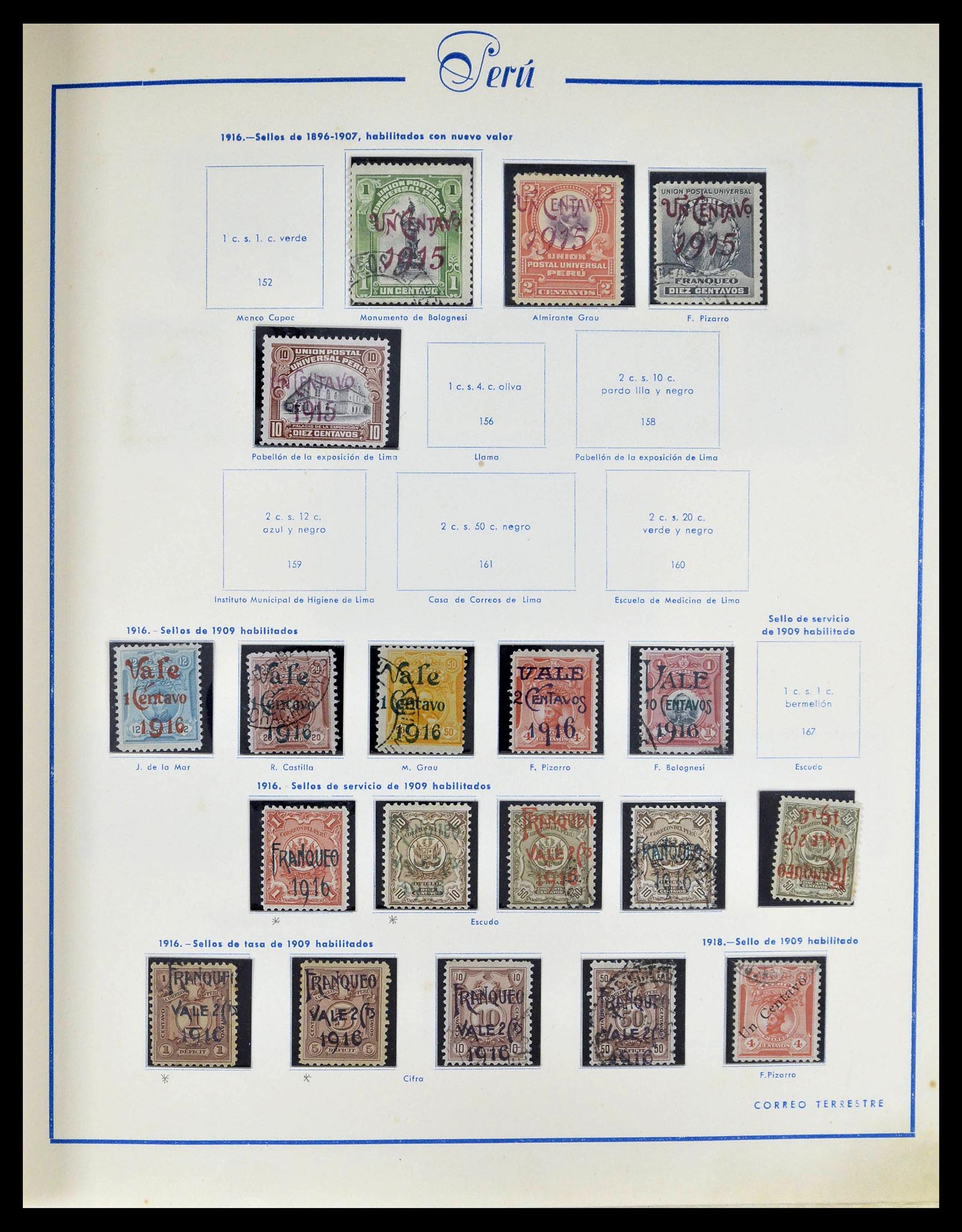 39214 0009 - Postzegelverzameling 39214 Peru 1857-1981.