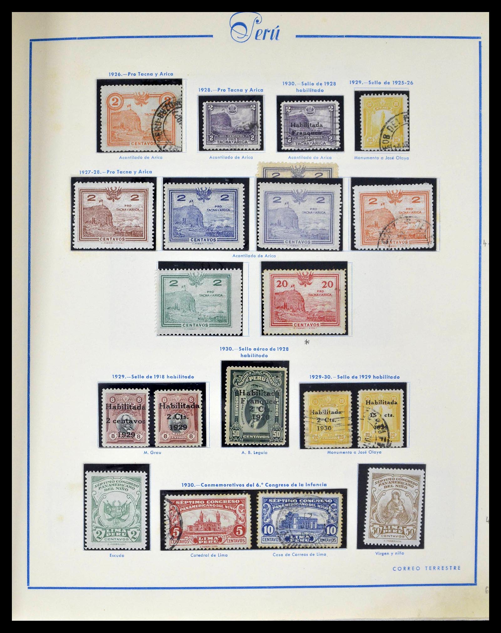 39214 0013 - Postzegelverzameling 39214 Peru 1857-1981.