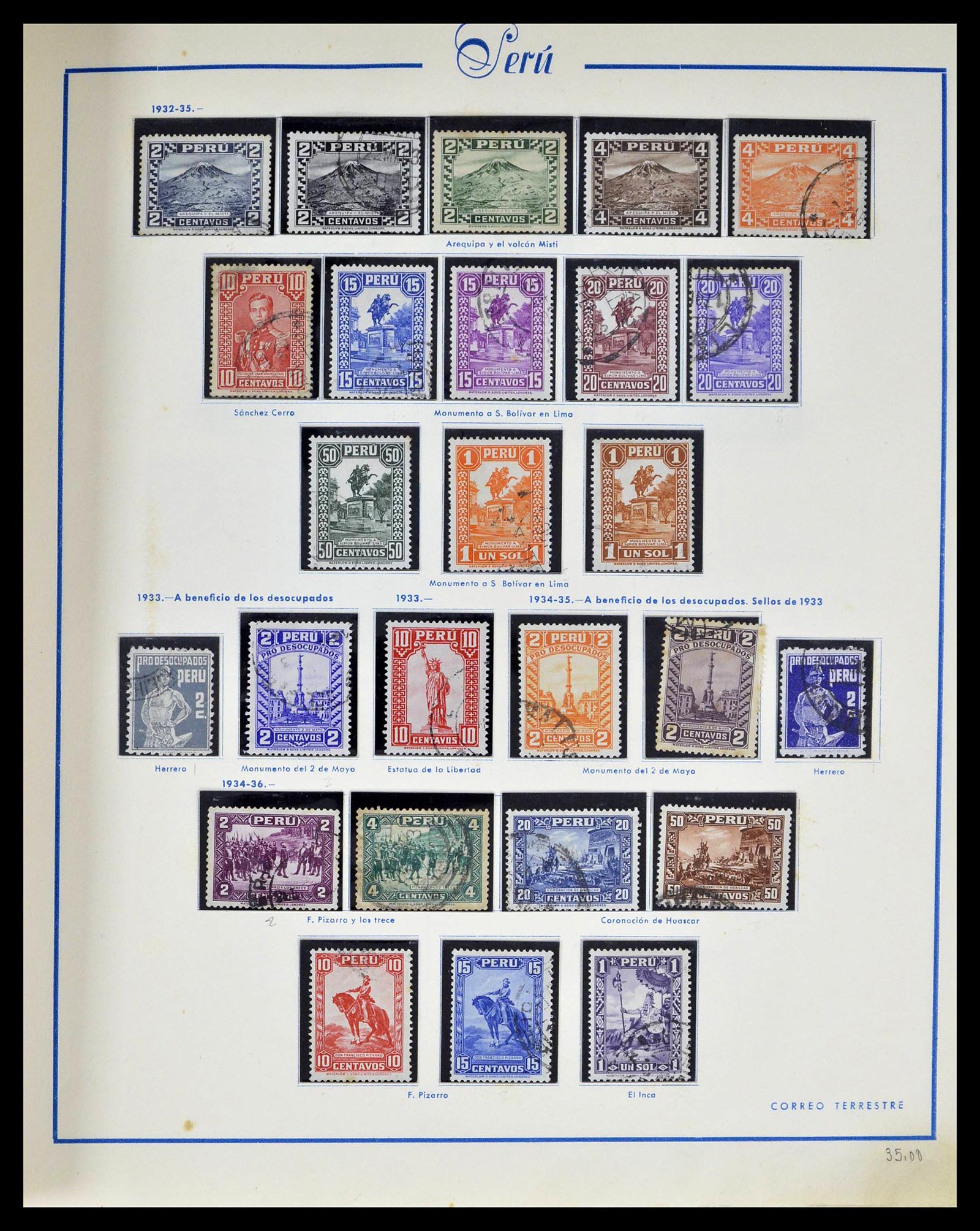 39214 0016 - Postzegelverzameling 39214 Peru 1857-1981.