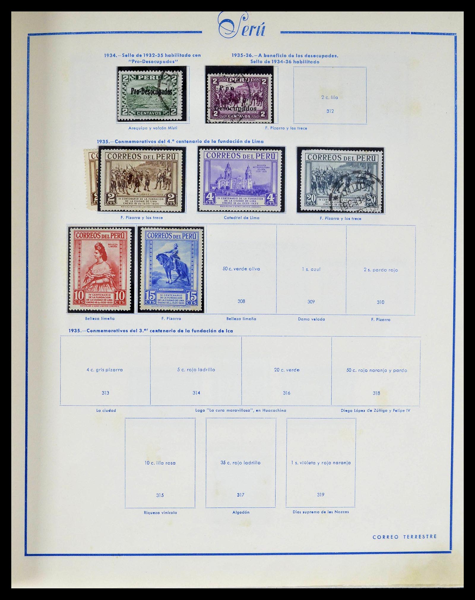 39214 0017 - Postzegelverzameling 39214 Peru 1857-1981.
