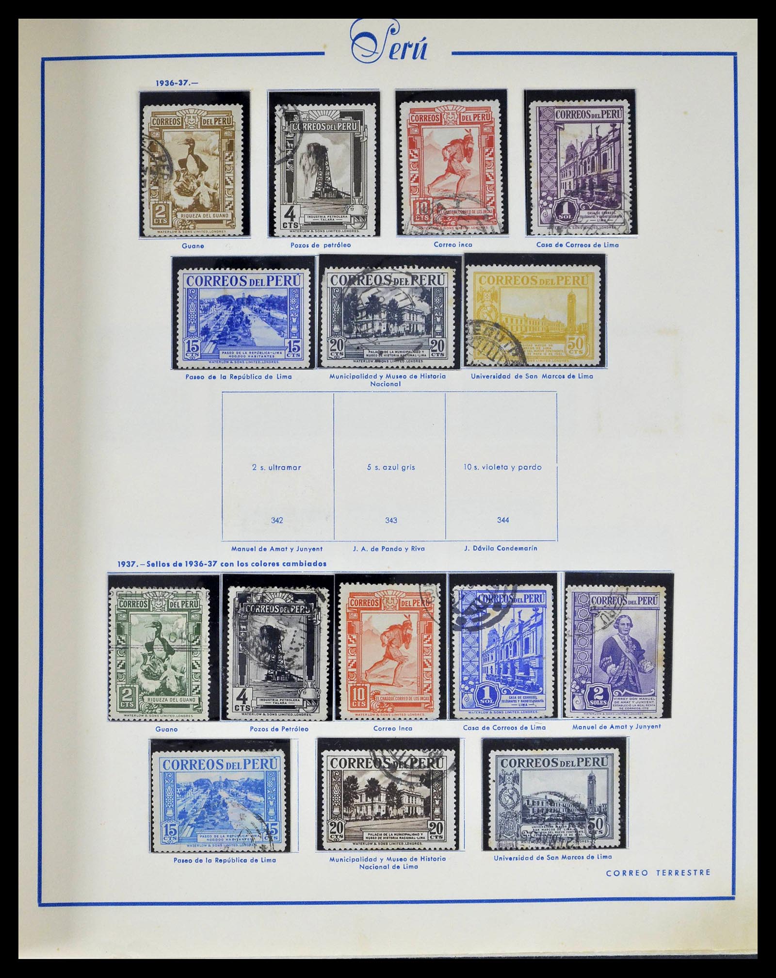 39214 0019 - Postzegelverzameling 39214 Peru 1857-1981.