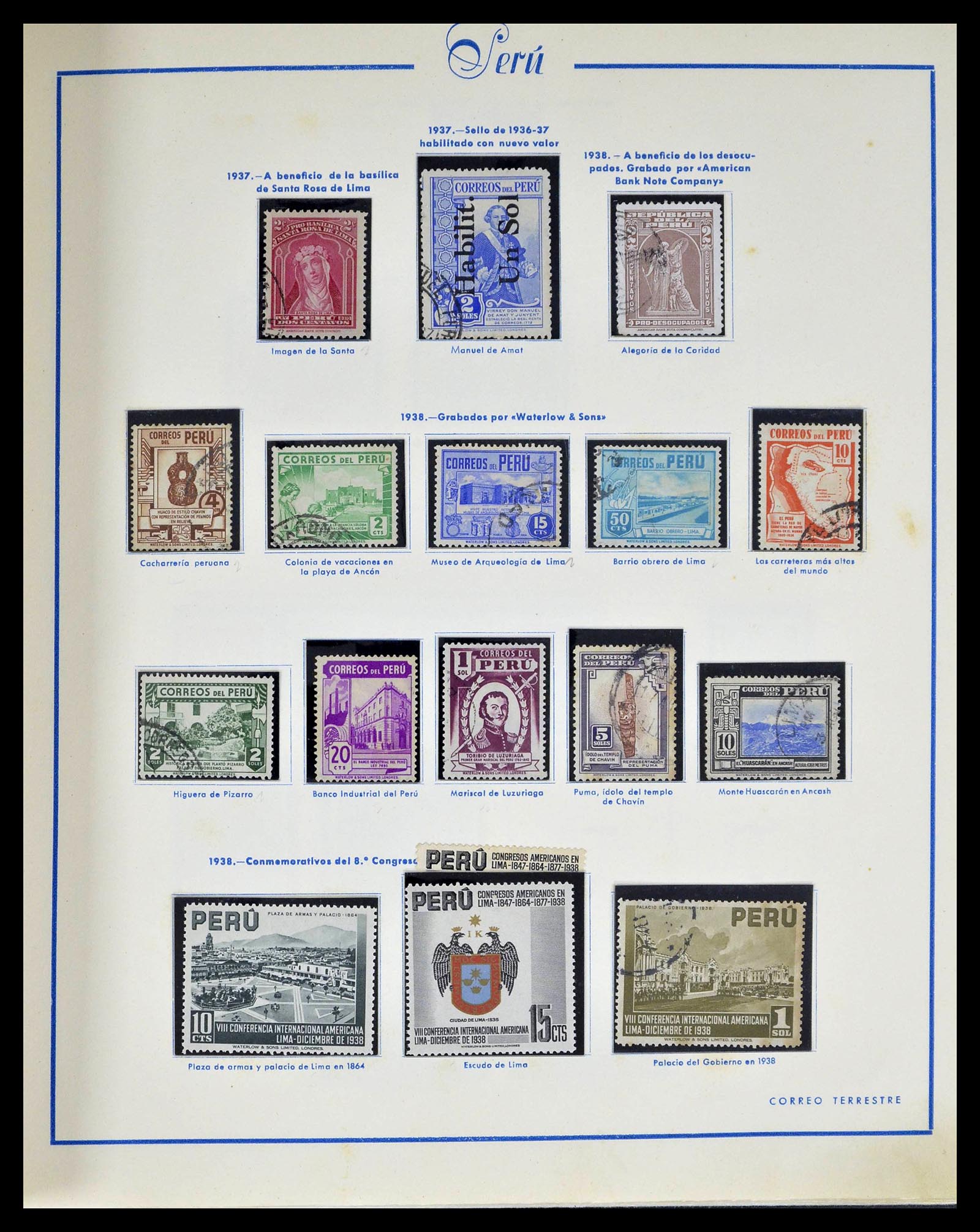 39214 0020 - Stamp collection 39214 Peru 1857-1981.