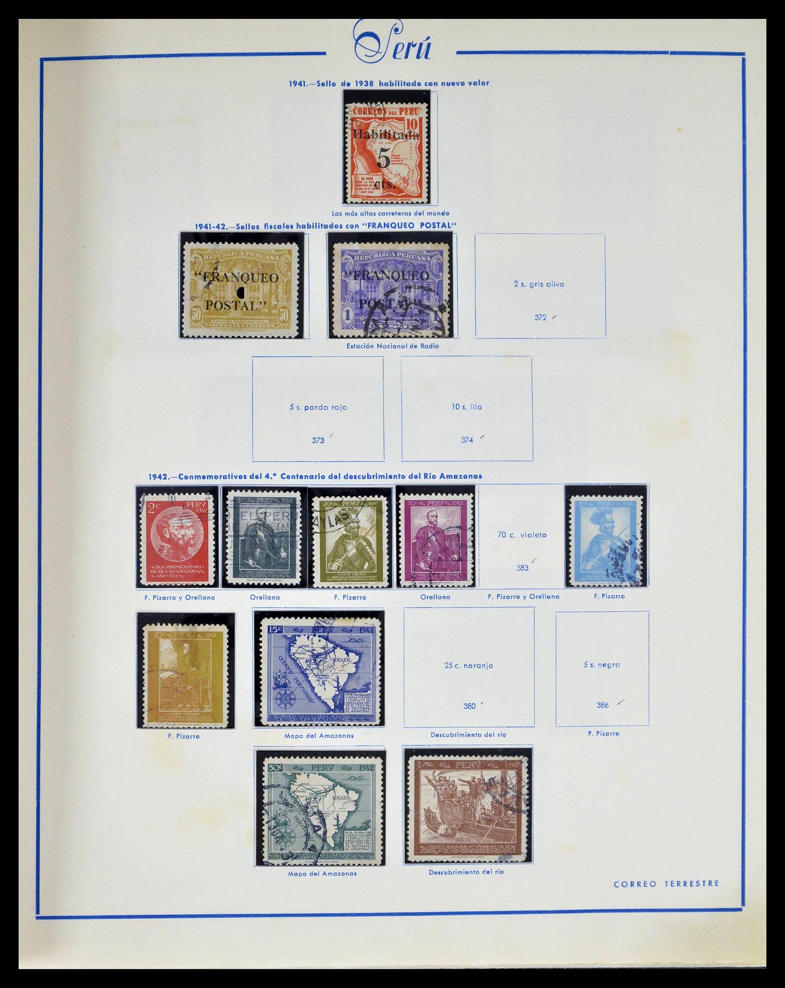 39214 0021 - Stamp collection 39214 Peru 1857-1981.
