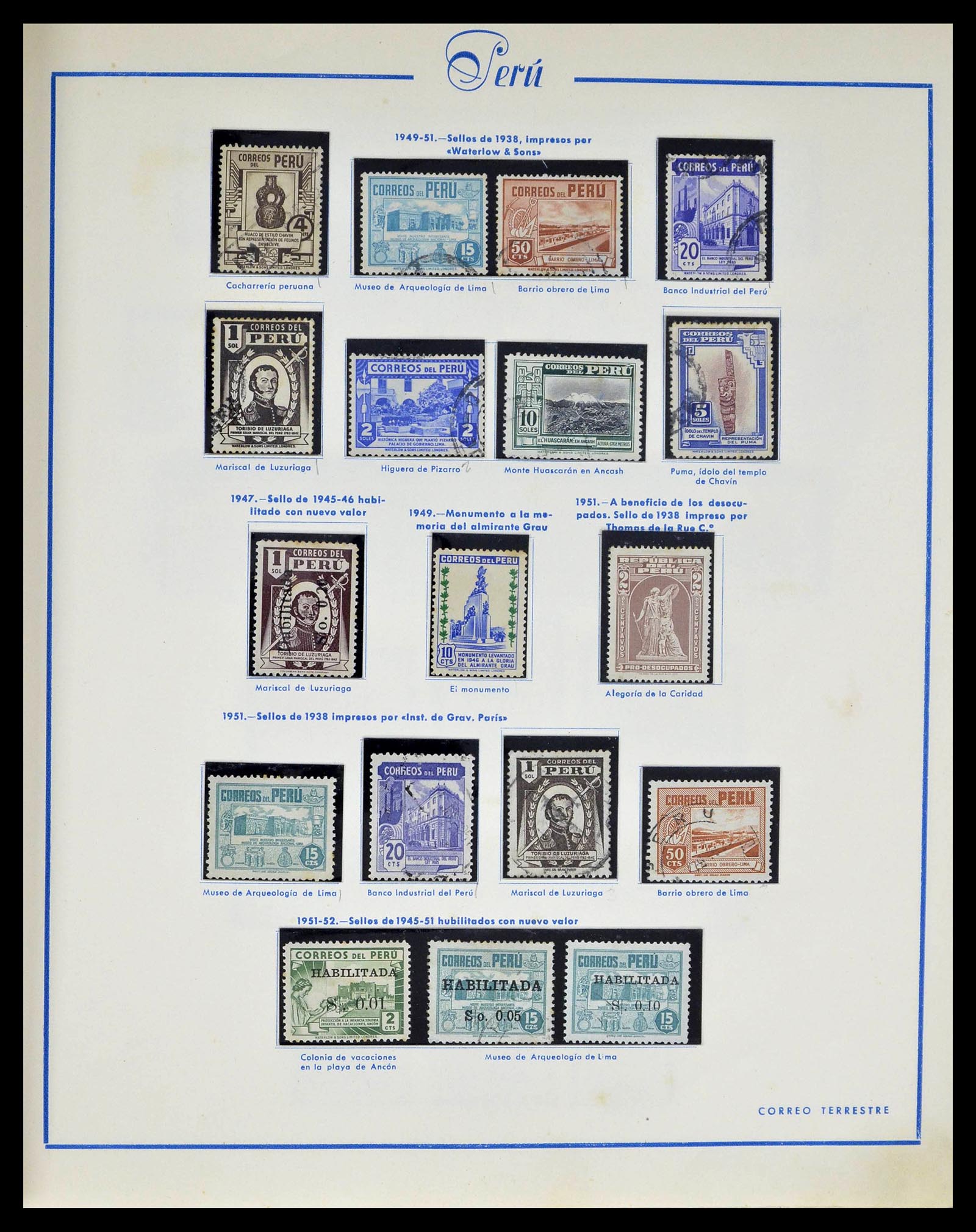 39214 0023 - Stamp collection 39214 Peru 1857-1981.