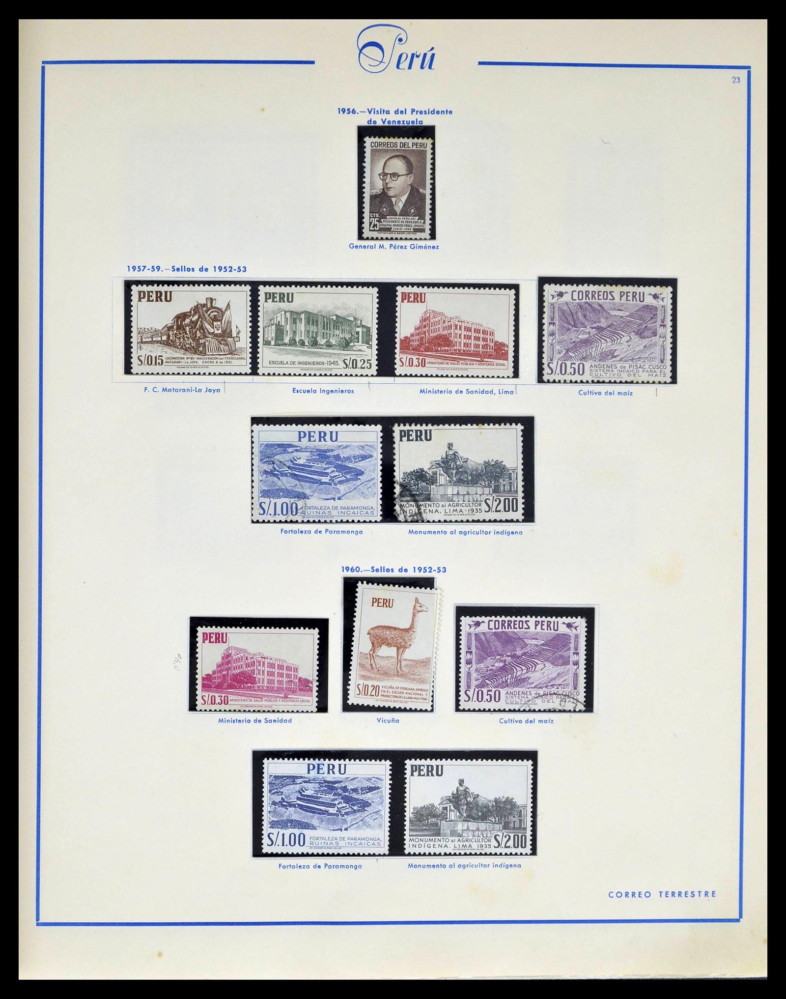 39214 0025 - Stamp collection 39214 Peru 1857-1981.