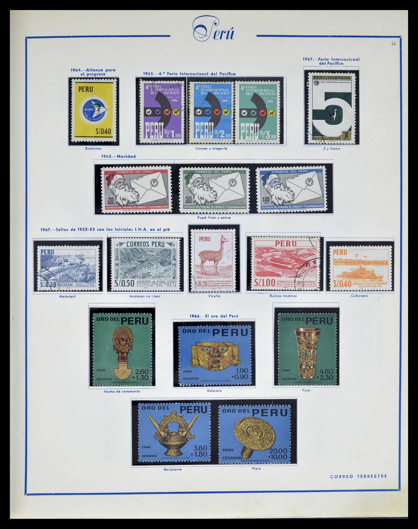 39214 0027 - Stamp collection 39214 Peru 1857-1981.