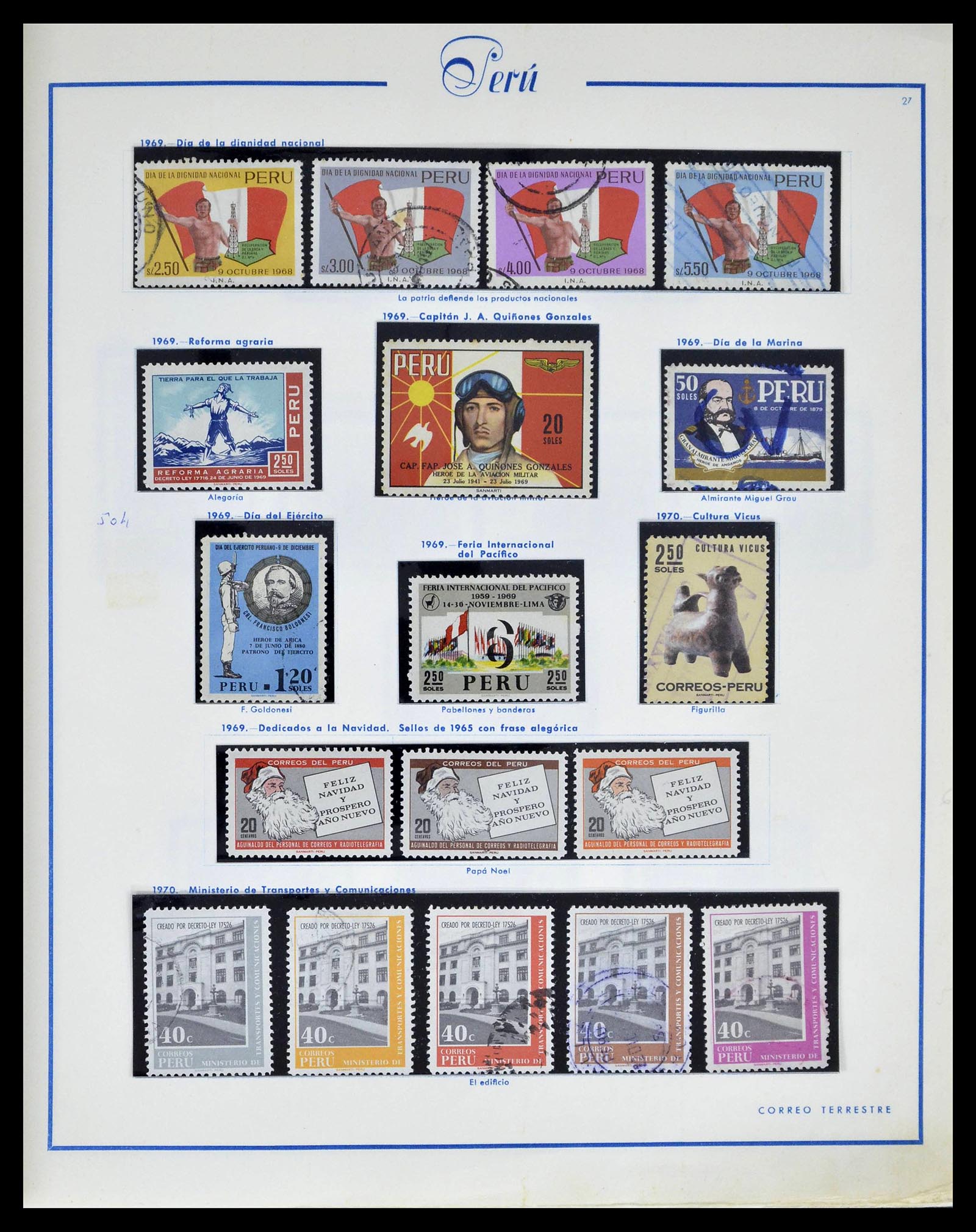 39214 0029 - Stamp collection 39214 Peru 1857-1981.