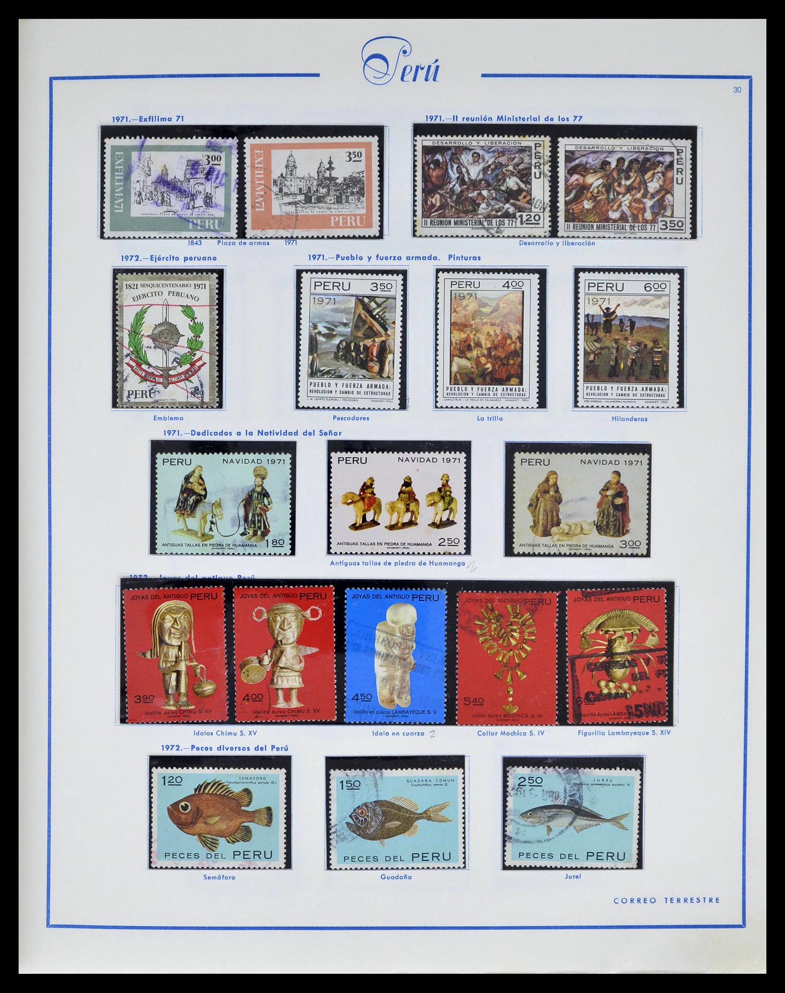 39214 0032 - Stamp collection 39214 Peru 1857-1981.