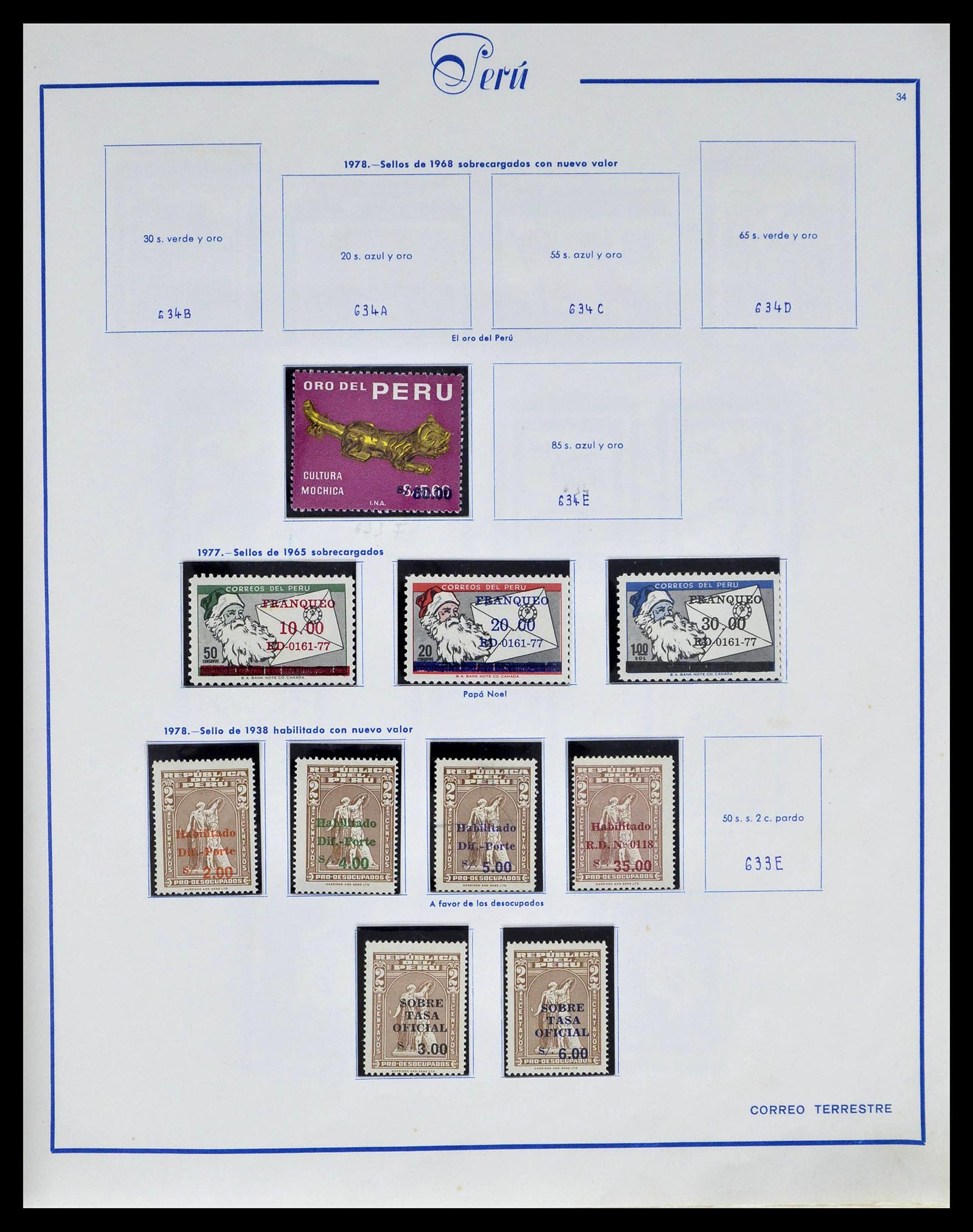 39214 0036 - Stamp collection 39214 Peru 1857-1981.