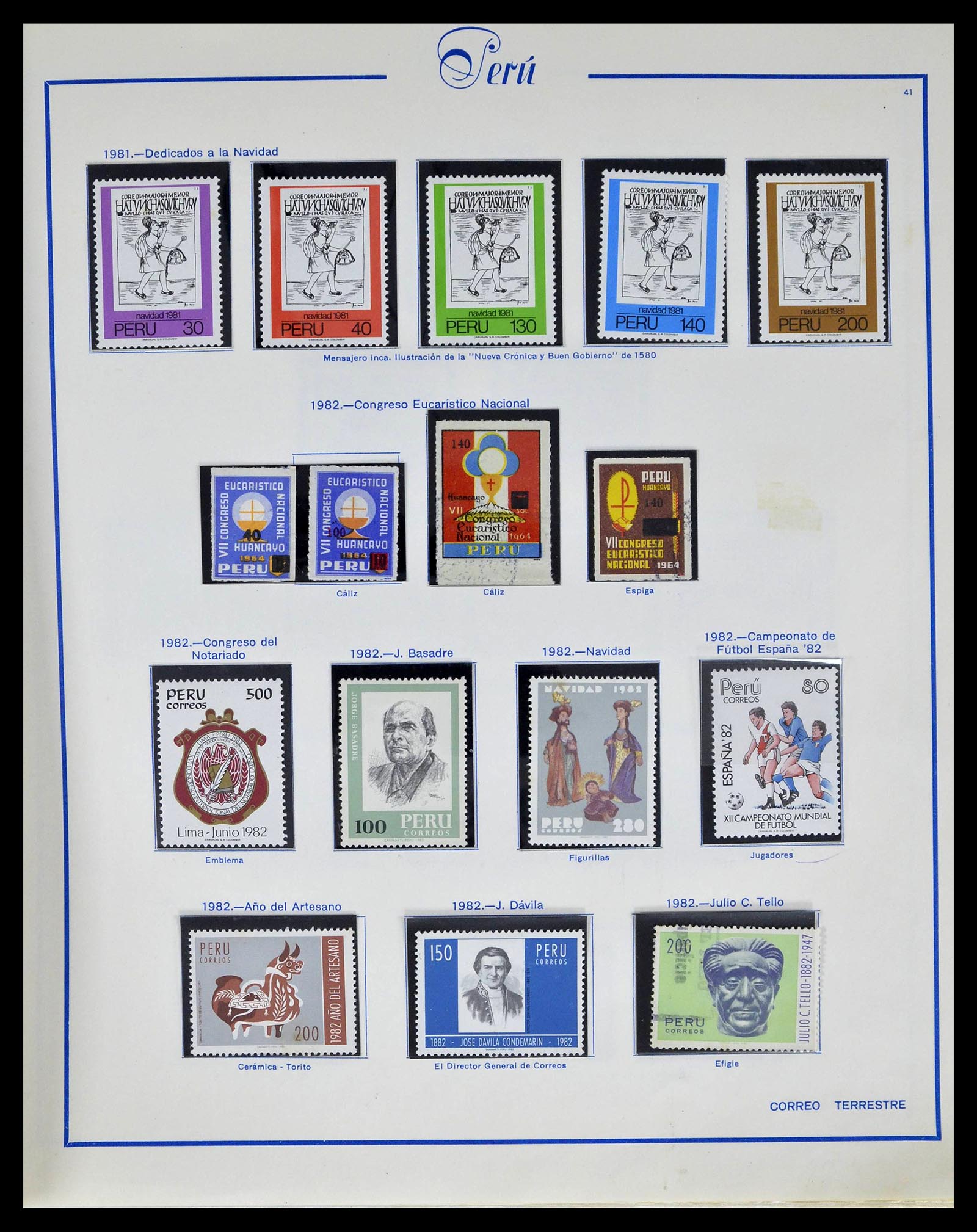 39214 0043 - Postzegelverzameling 39214 Peru 1857-1981.