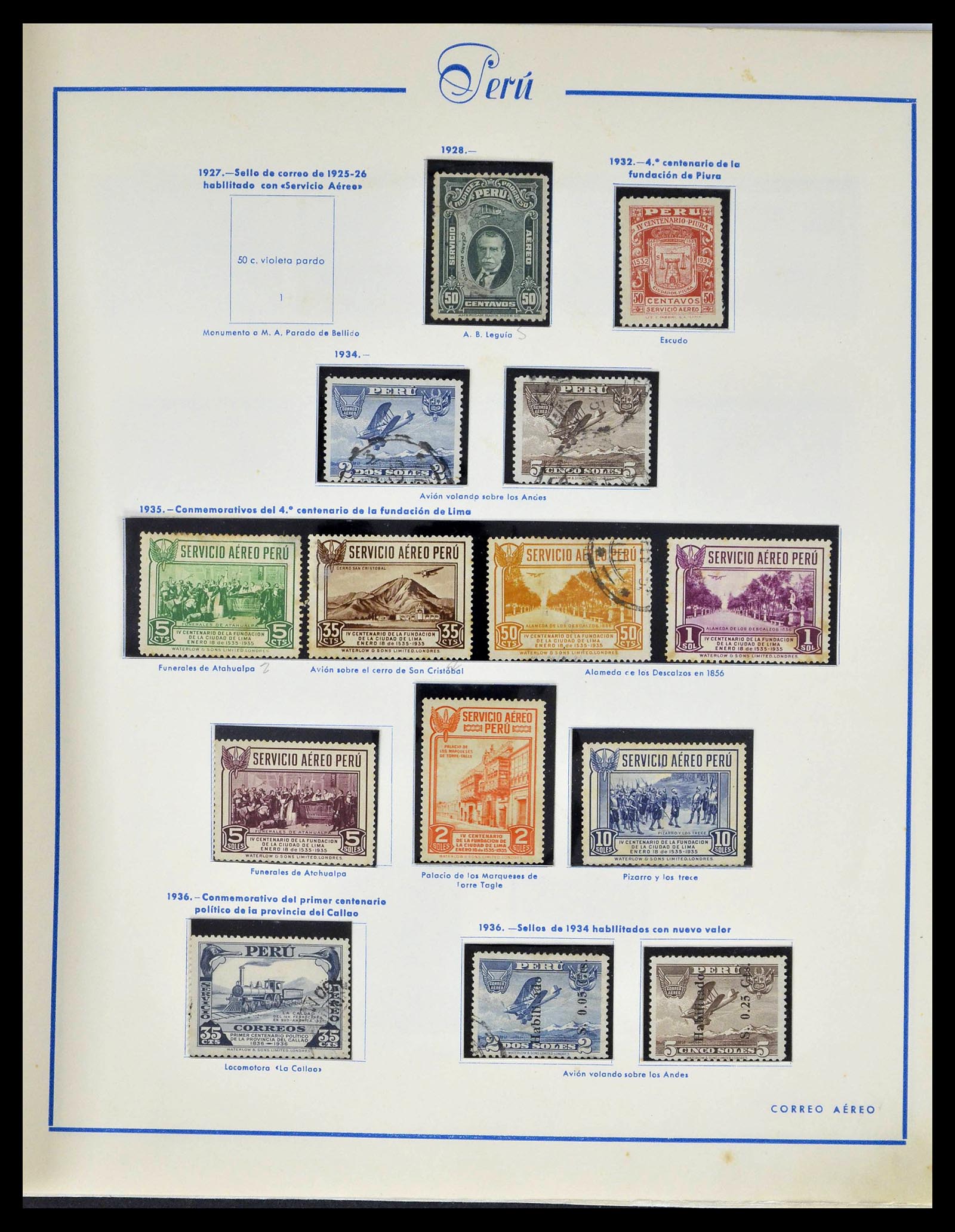 39214 0044 - Postzegelverzameling 39214 Peru 1857-1981.