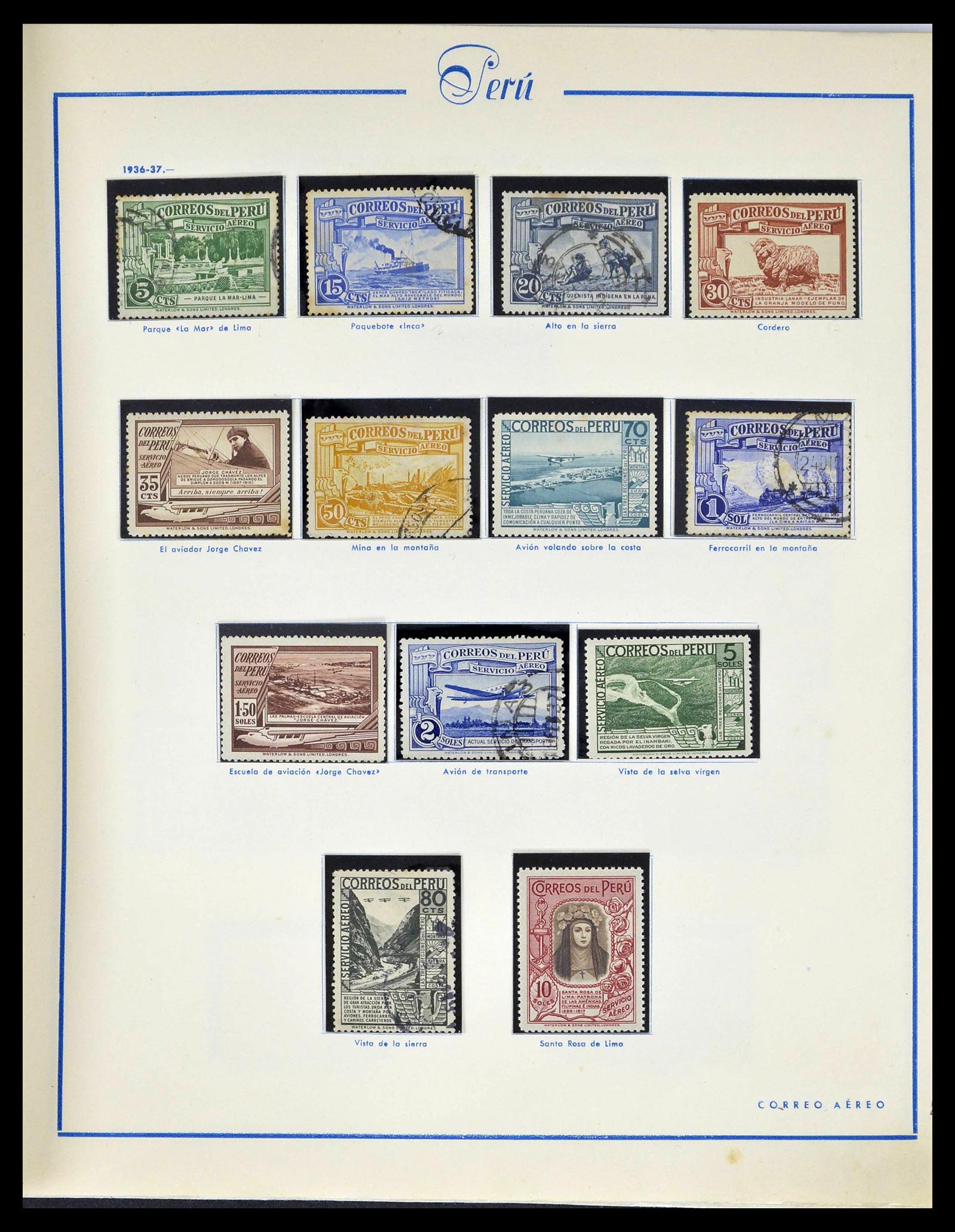 39214 0045 - Postzegelverzameling 39214 Peru 1857-1981.