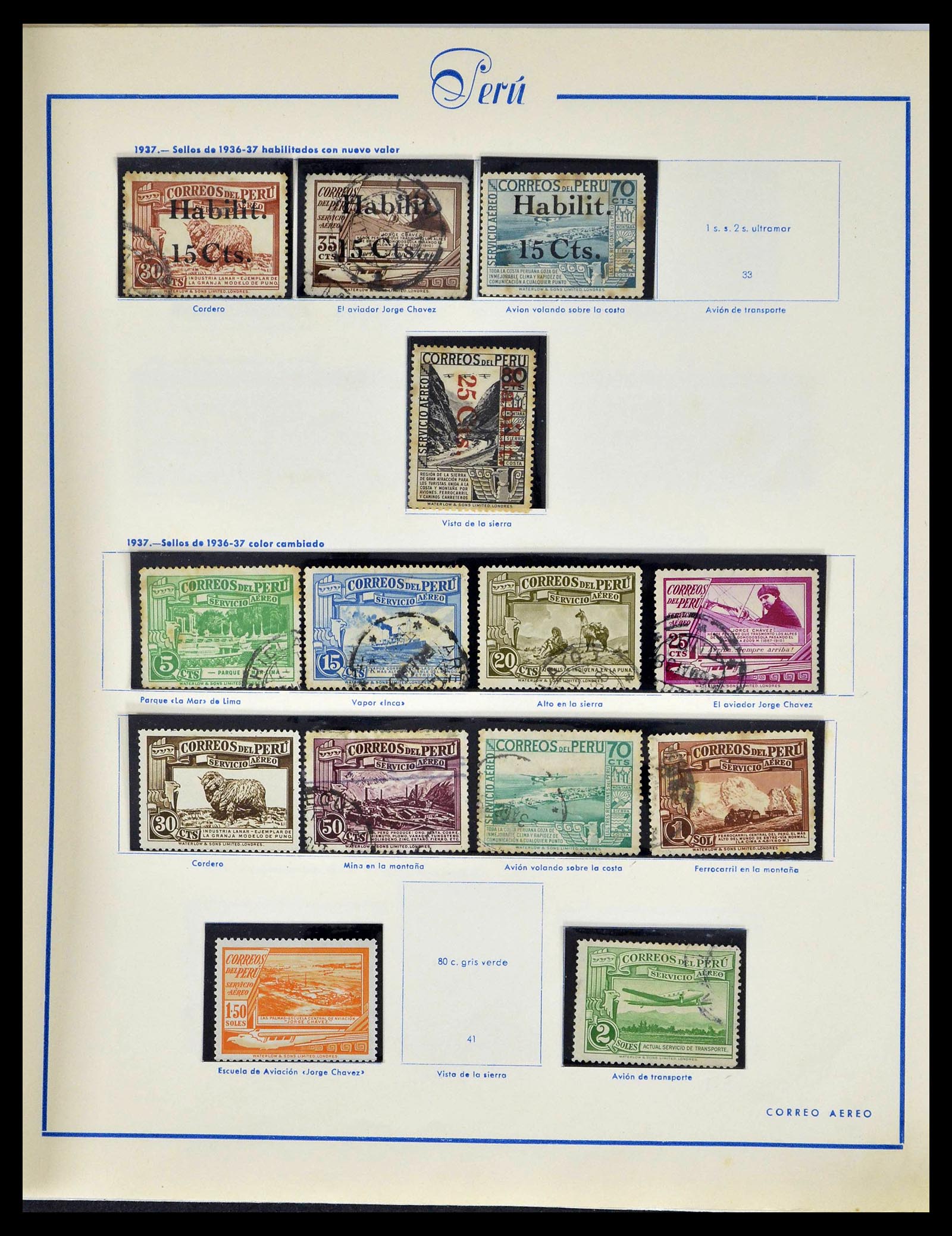 39214 0046 - Postzegelverzameling 39214 Peru 1857-1981.