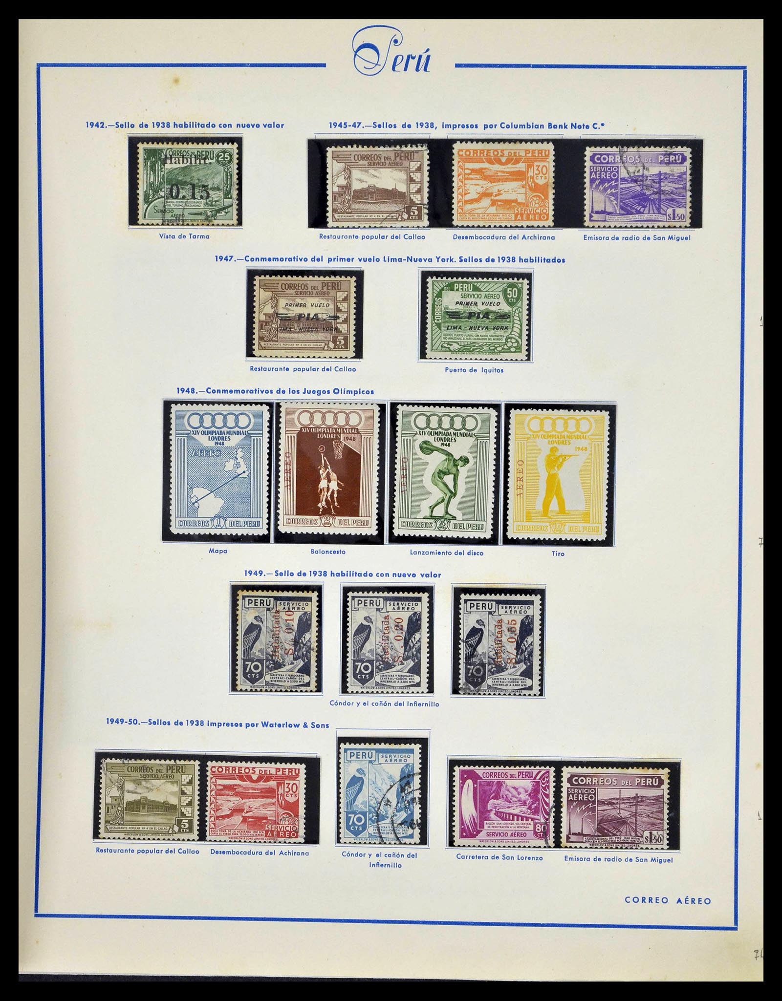 39214 0048 - Stamp collection 39214 Peru 1857-1981.