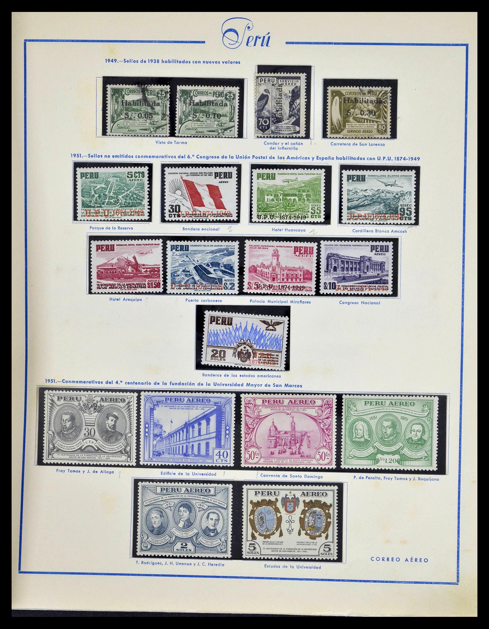 39214 0049 - Stamp collection 39214 Peru 1857-1981.