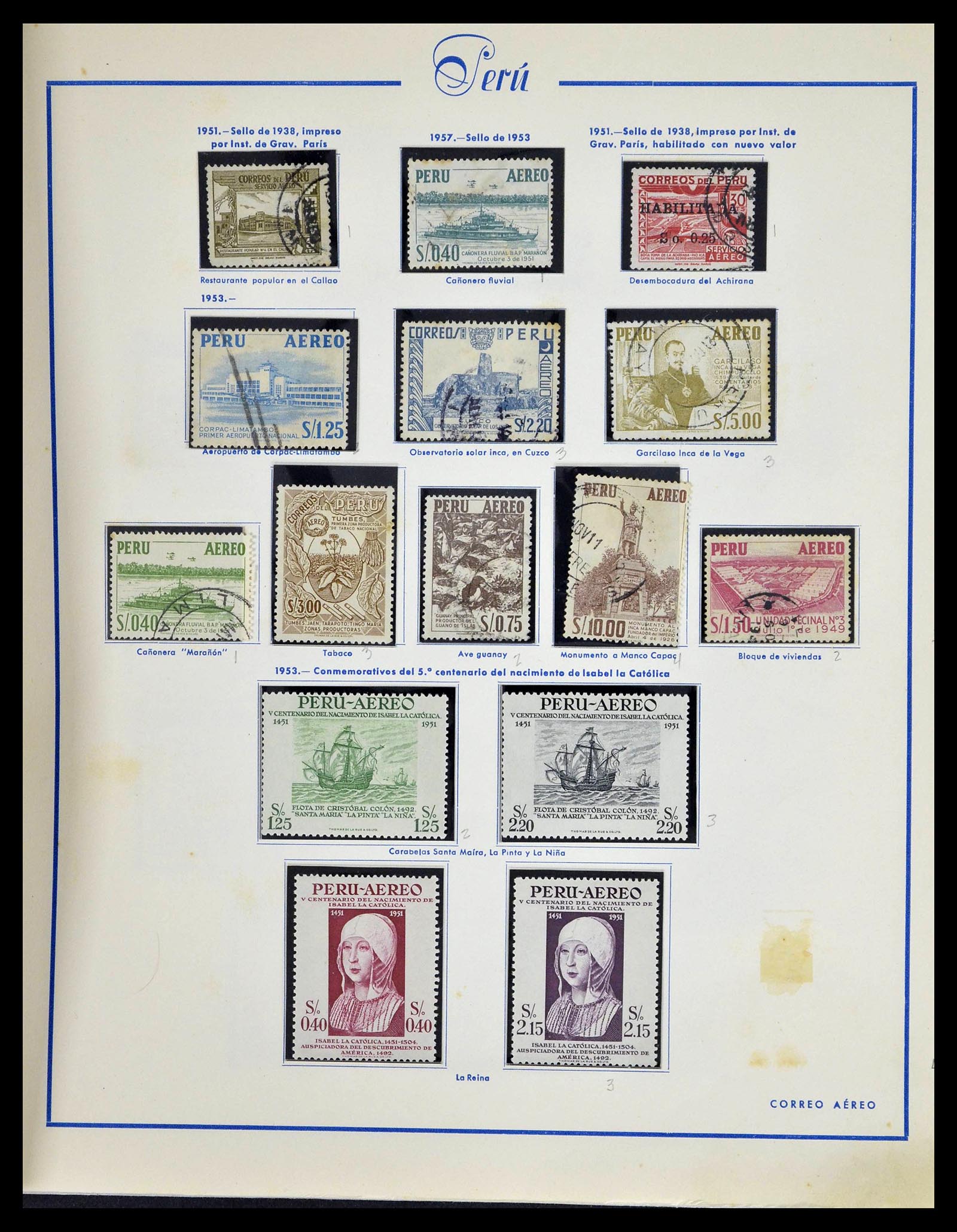 39214 0050 - Stamp collection 39214 Peru 1857-1981.