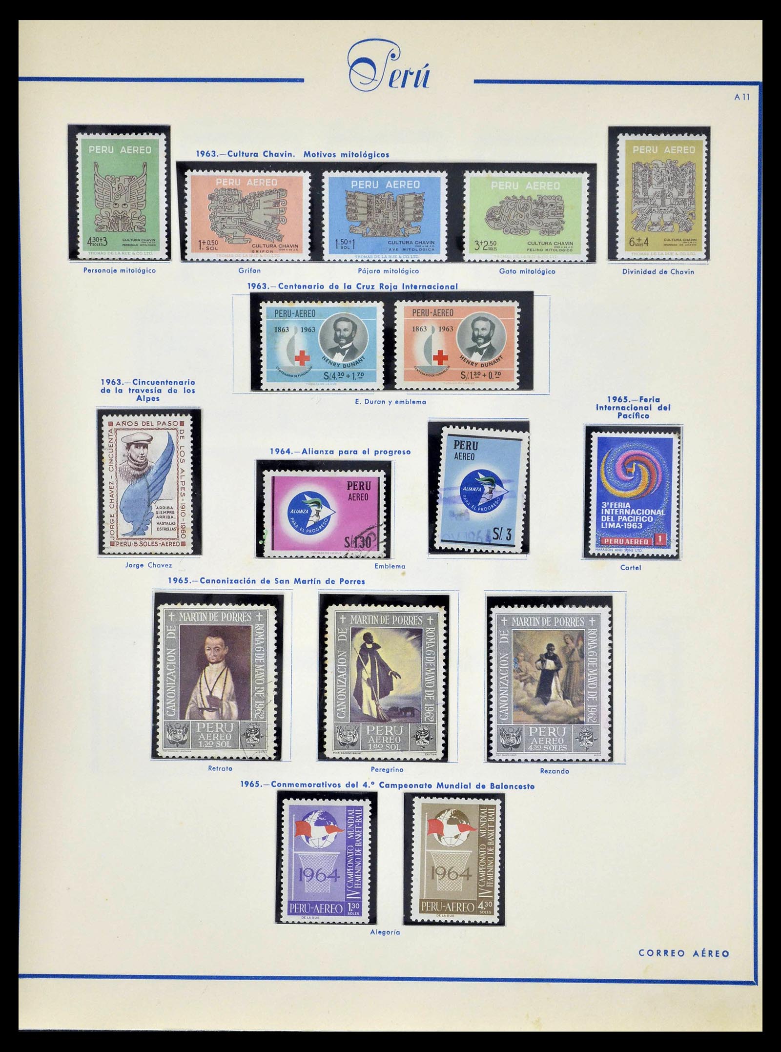 39214 0059 - Postzegelverzameling 39214 Peru 1857-1981.