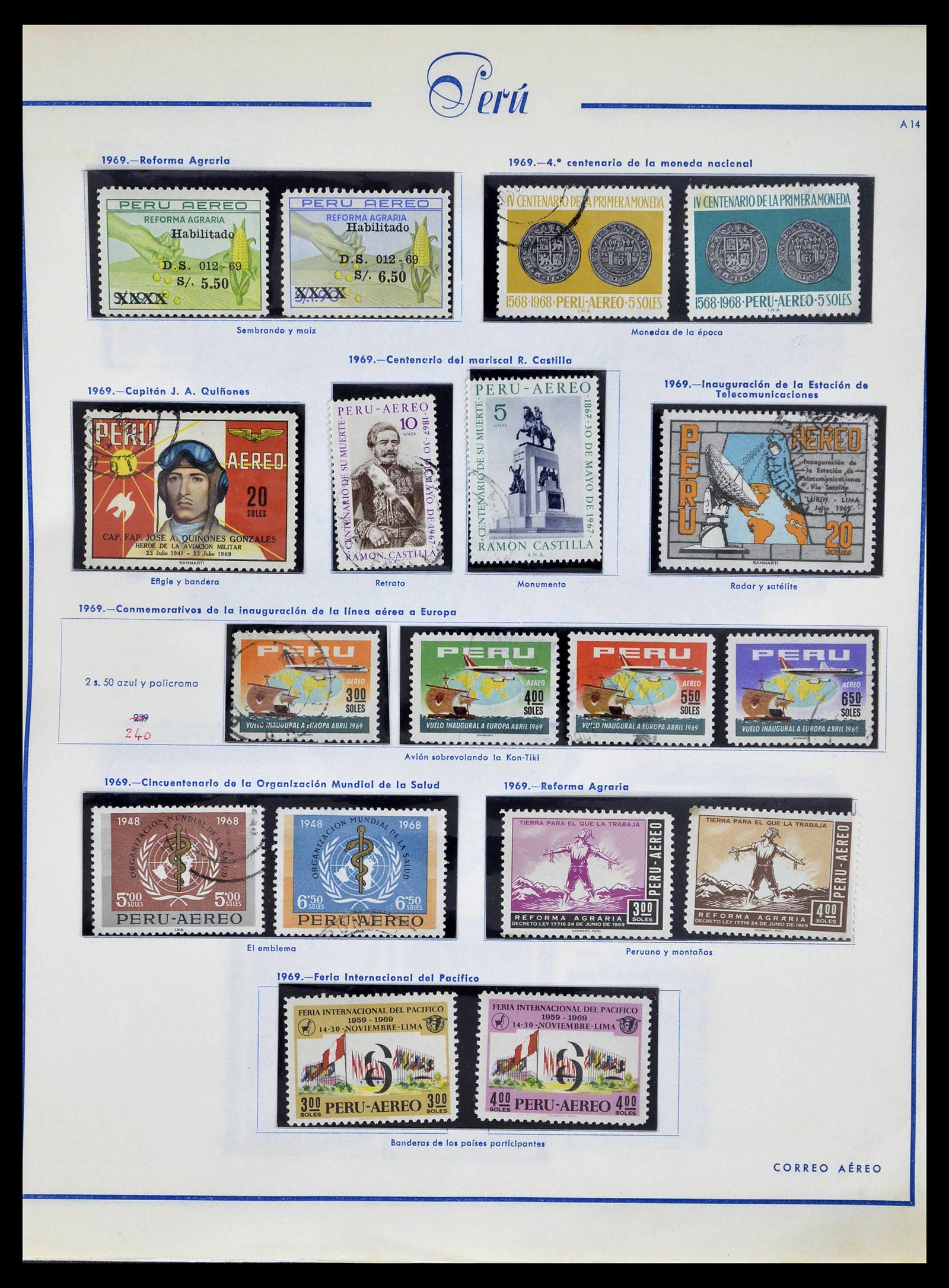 39214 0063 - Stamp collection 39214 Peru 1857-1981.