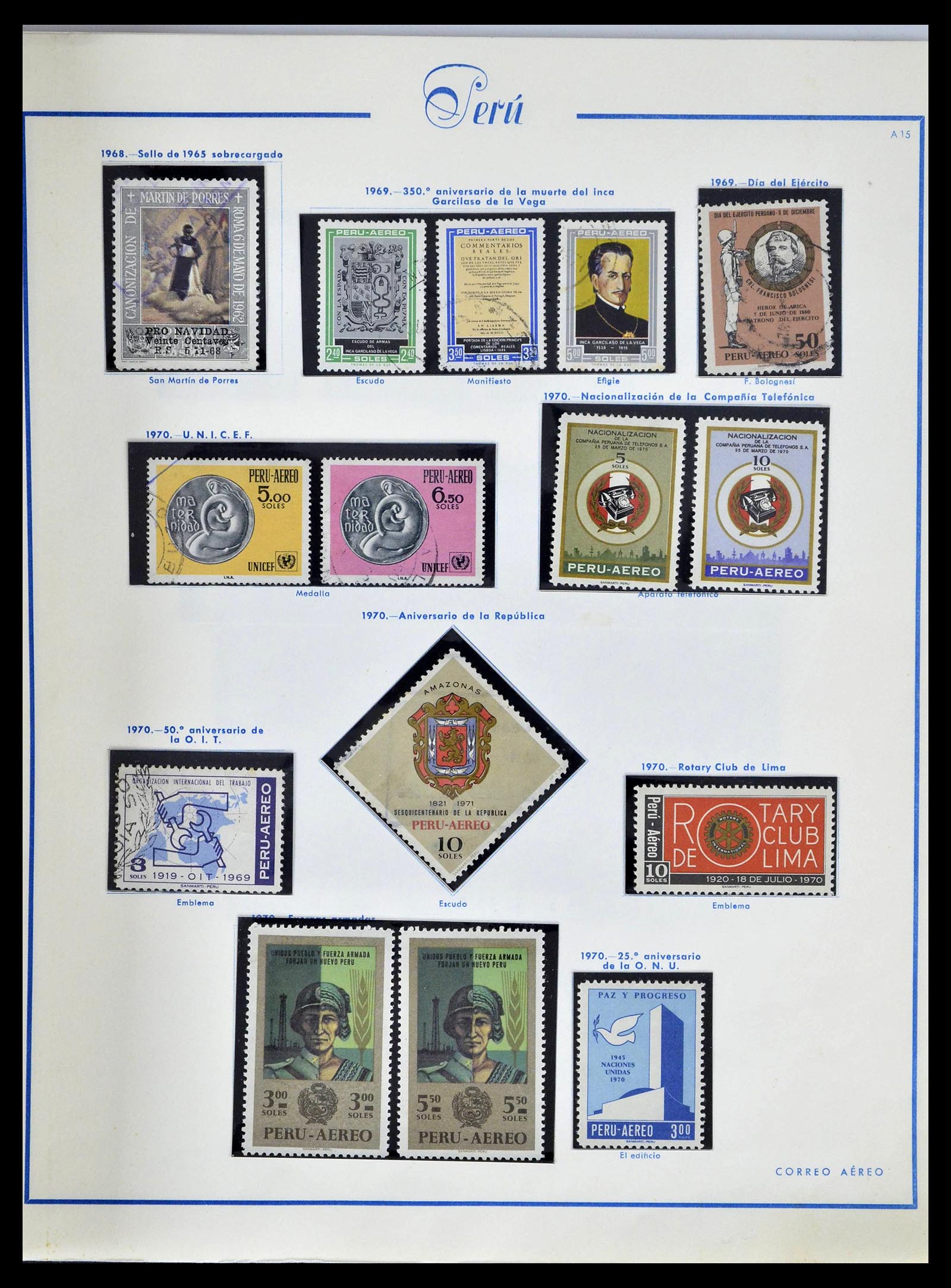 39214 0065 - Stamp collection 39214 Peru 1857-1981.