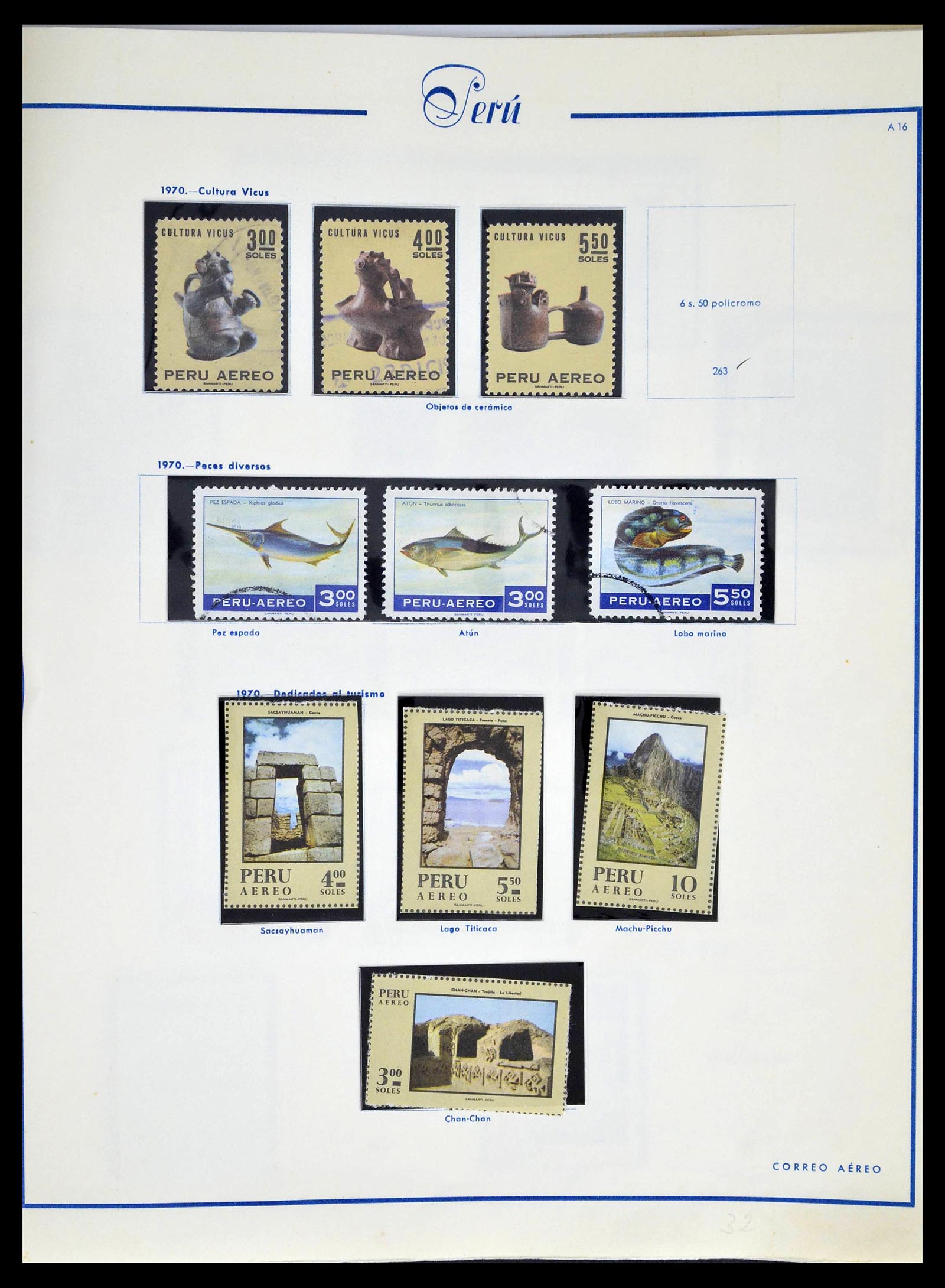 39214 0067 - Stamp collection 39214 Peru 1857-1981.