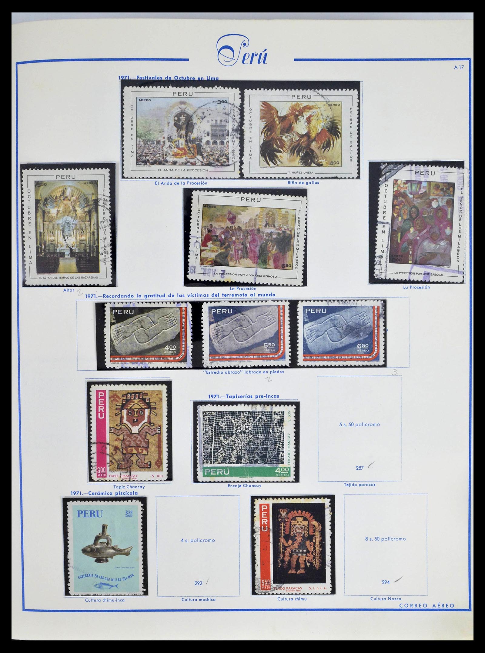 39214 0068 - Stamp collection 39214 Peru 1857-1981.