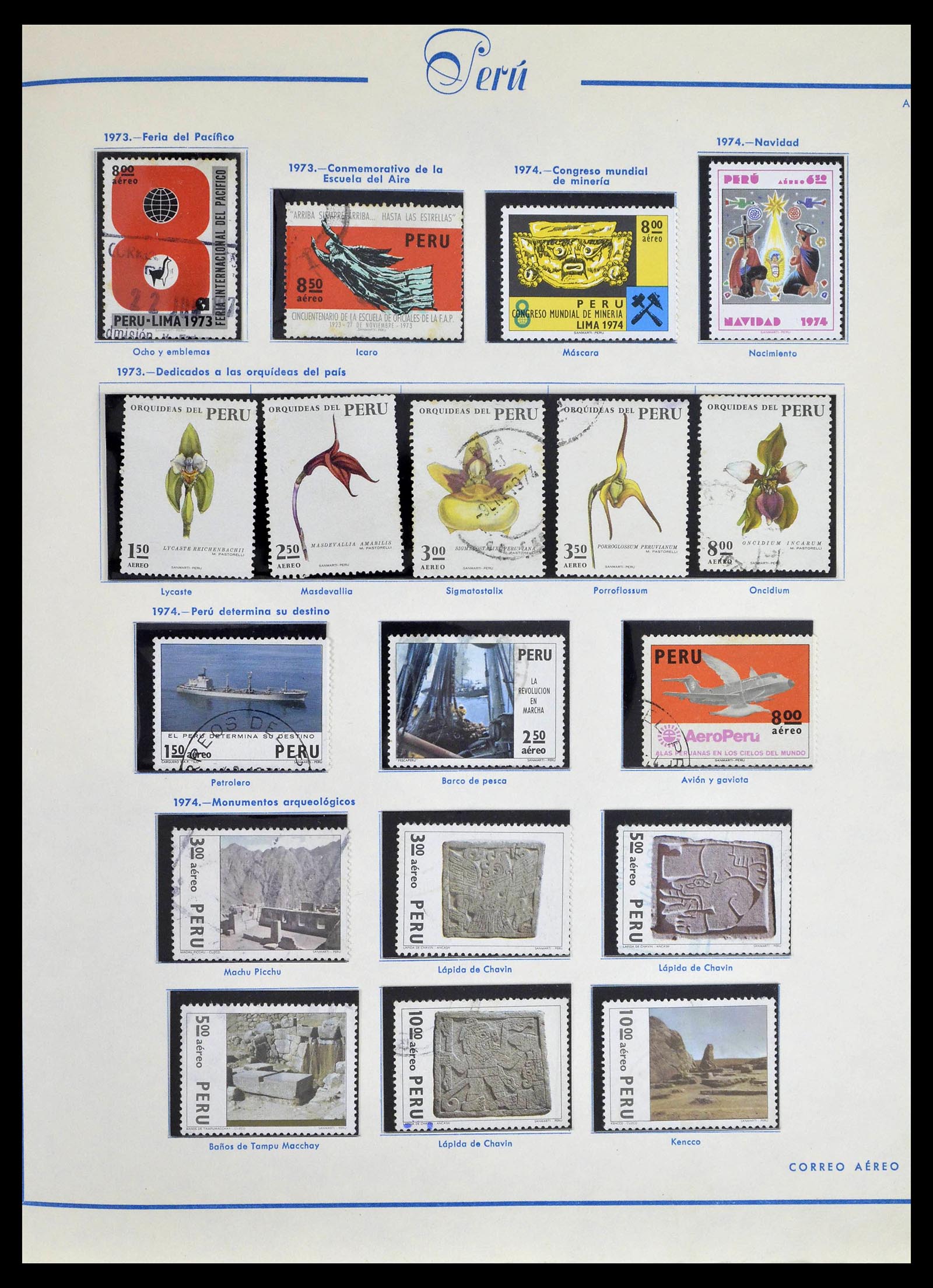 39214 0074 - Stamp collection 39214 Peru 1857-1981.